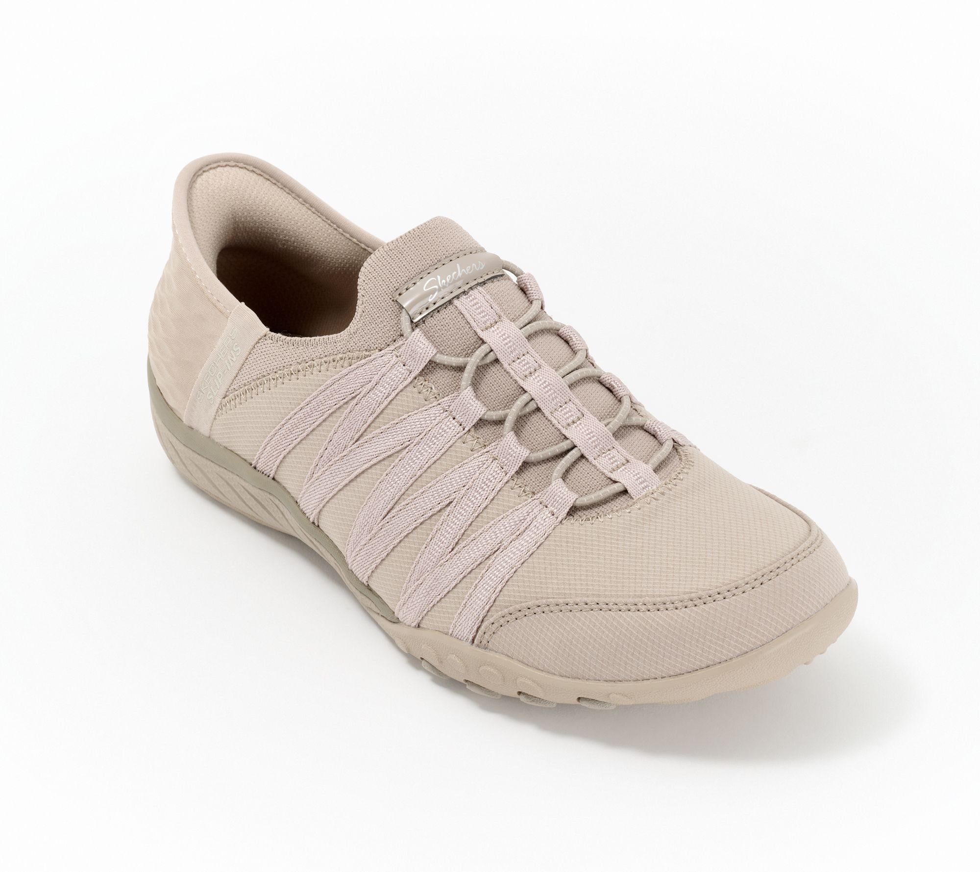 Skechers Slip Ins Women s Breathe Easy Roll with Me Taupe 8.5