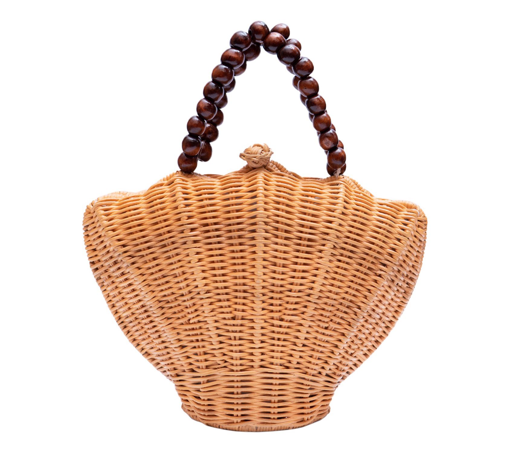 Jelavu Arielle Seashell Rattan Crossbody Bag