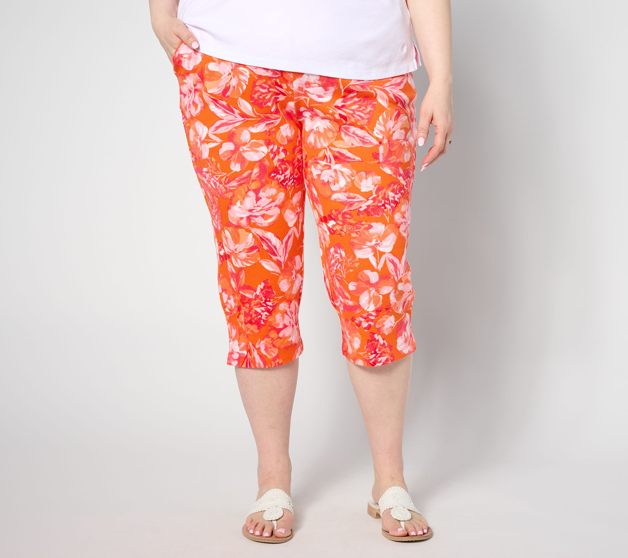 "As Is" Belle by Kim Gravel Perfect Pique Fresh Picked Capri, Regular