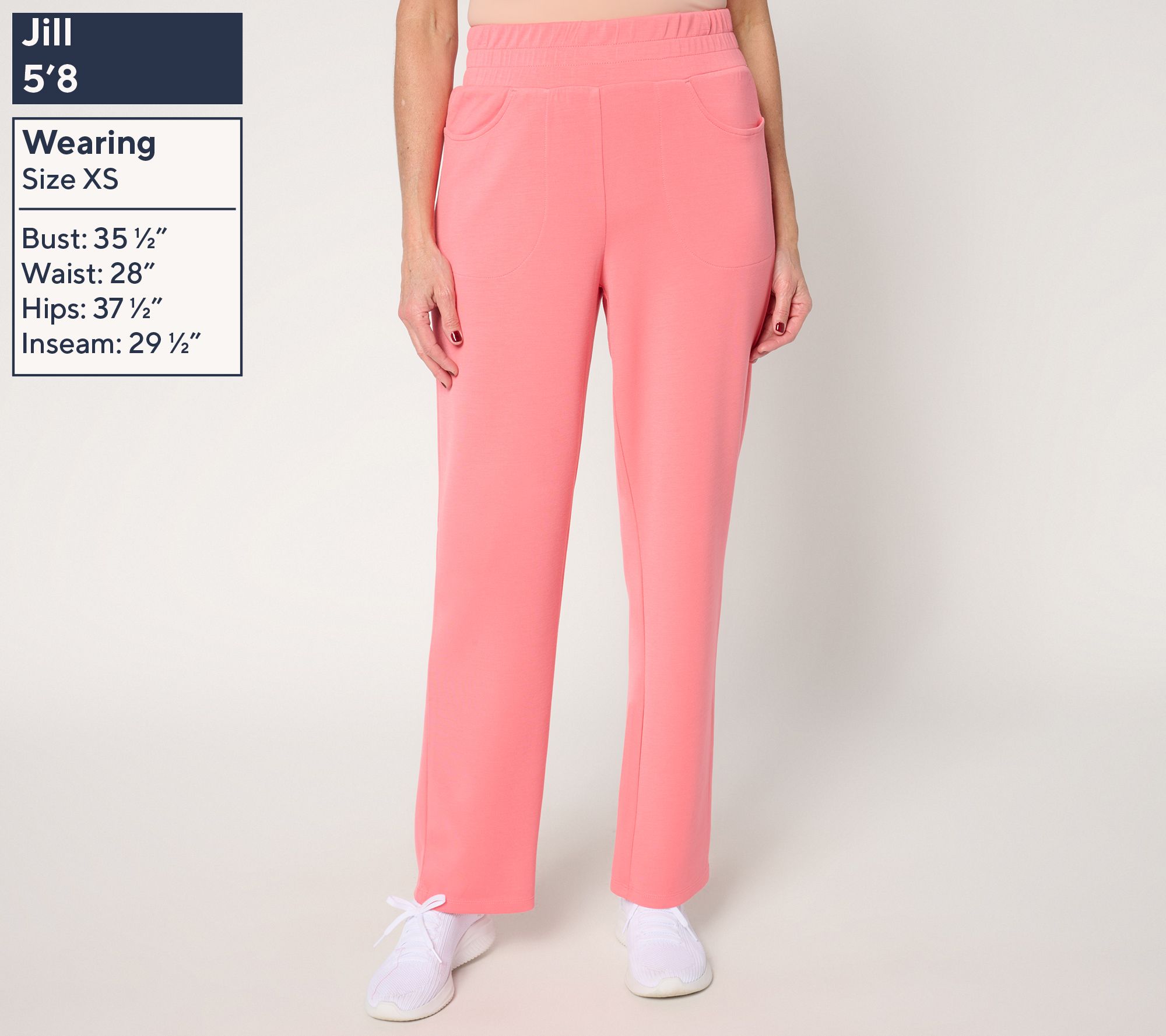 Belle by Kim Gravel Petite Scubaluxe Straight Pant