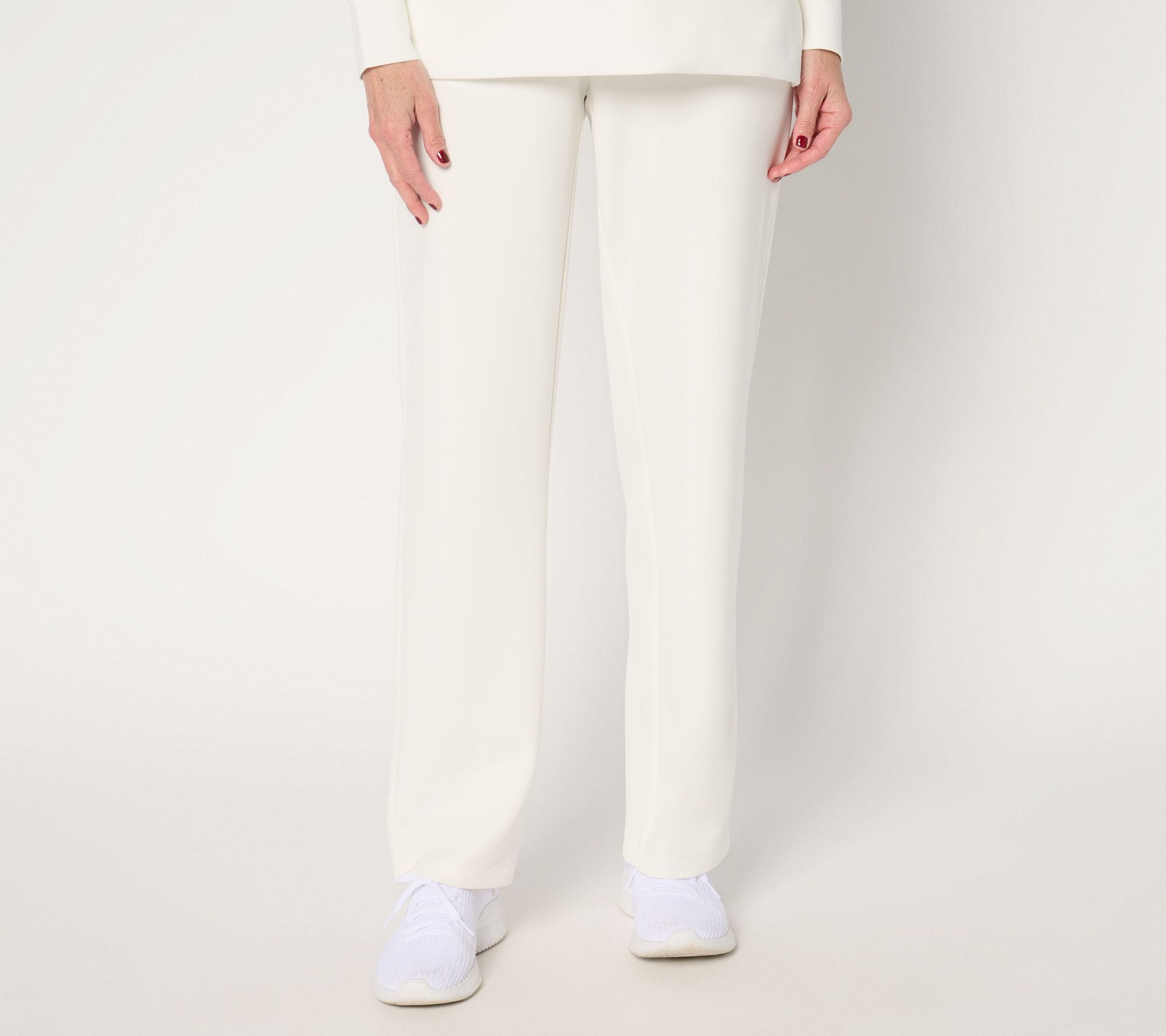 Belle by Kim Gravel Petite Scubaluxe Straight Pant