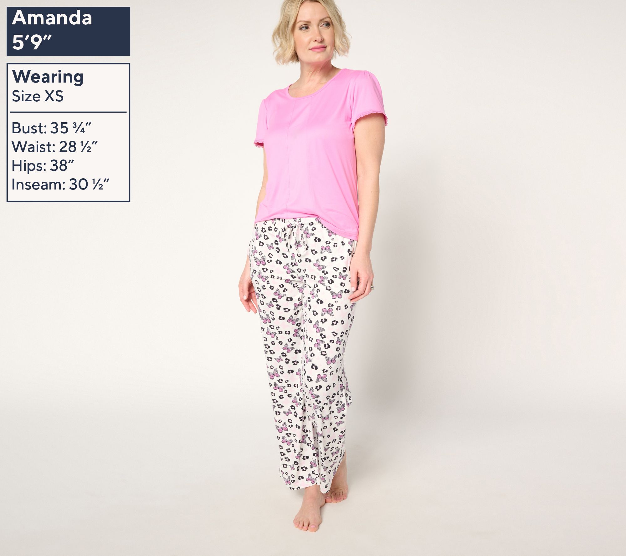 MUK LUKS Cloud Knit Short Sleeve and Pant Pajama Set - QVC.com MUK LUKS Cloud Knit Short Sleeve and Pant Pajama Set - QVC.com