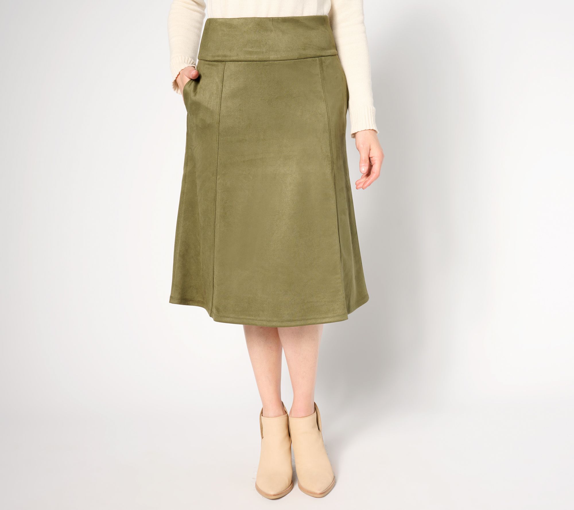 "As Is" Belle by Kim Gravel PerSuede Me Midi Skirt