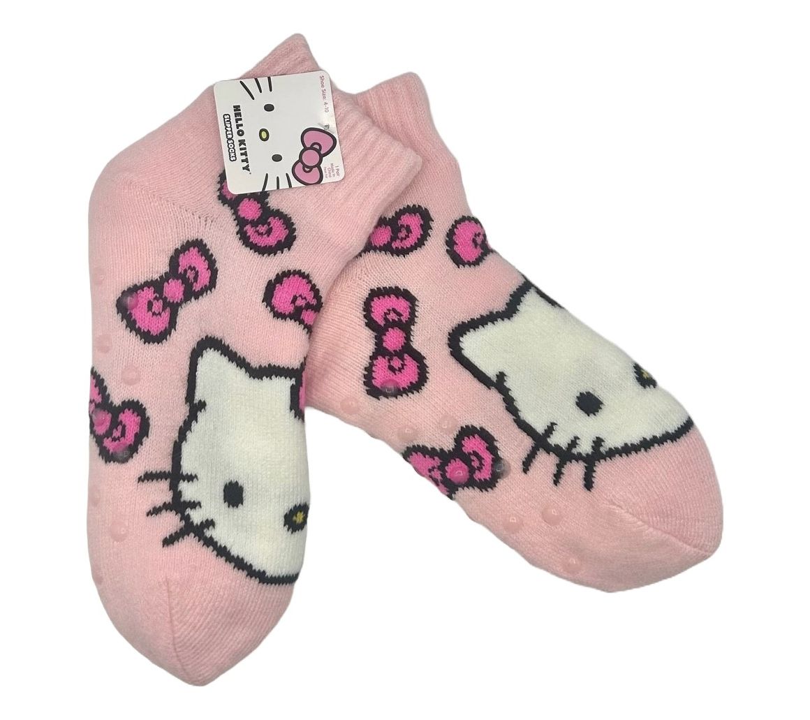 Ladies' Ribbed Cuff Cozy Character Socks with Nn-Skid Soles