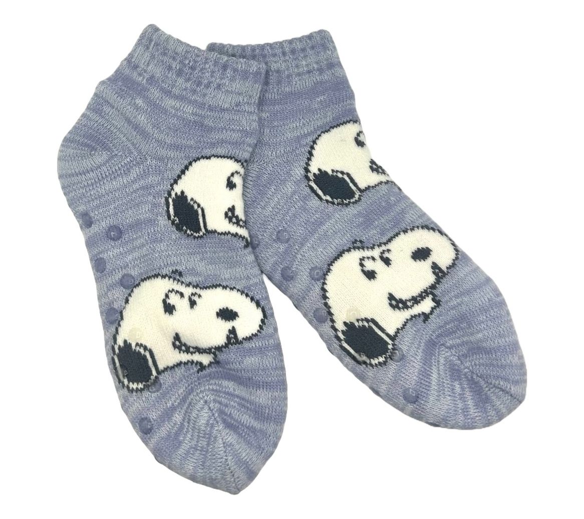 Ladies' Ribbed Cuff Cozy Character Socks with Nn-Skid Soles