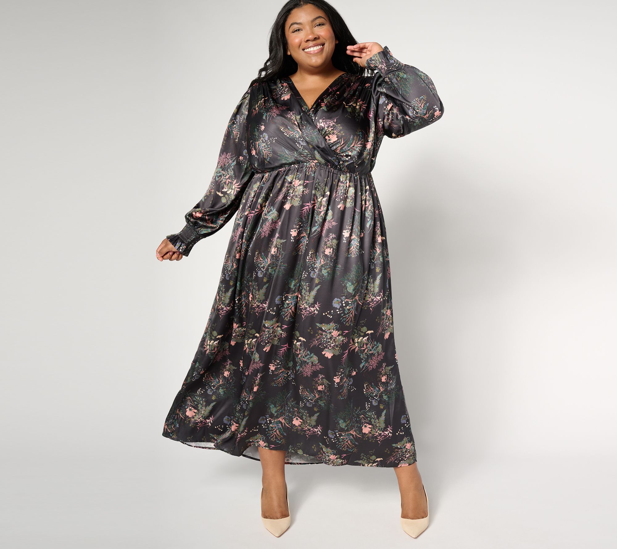 "As Is" Me by Jennie Garth Regular Maxi Dress with Ruffled Hem