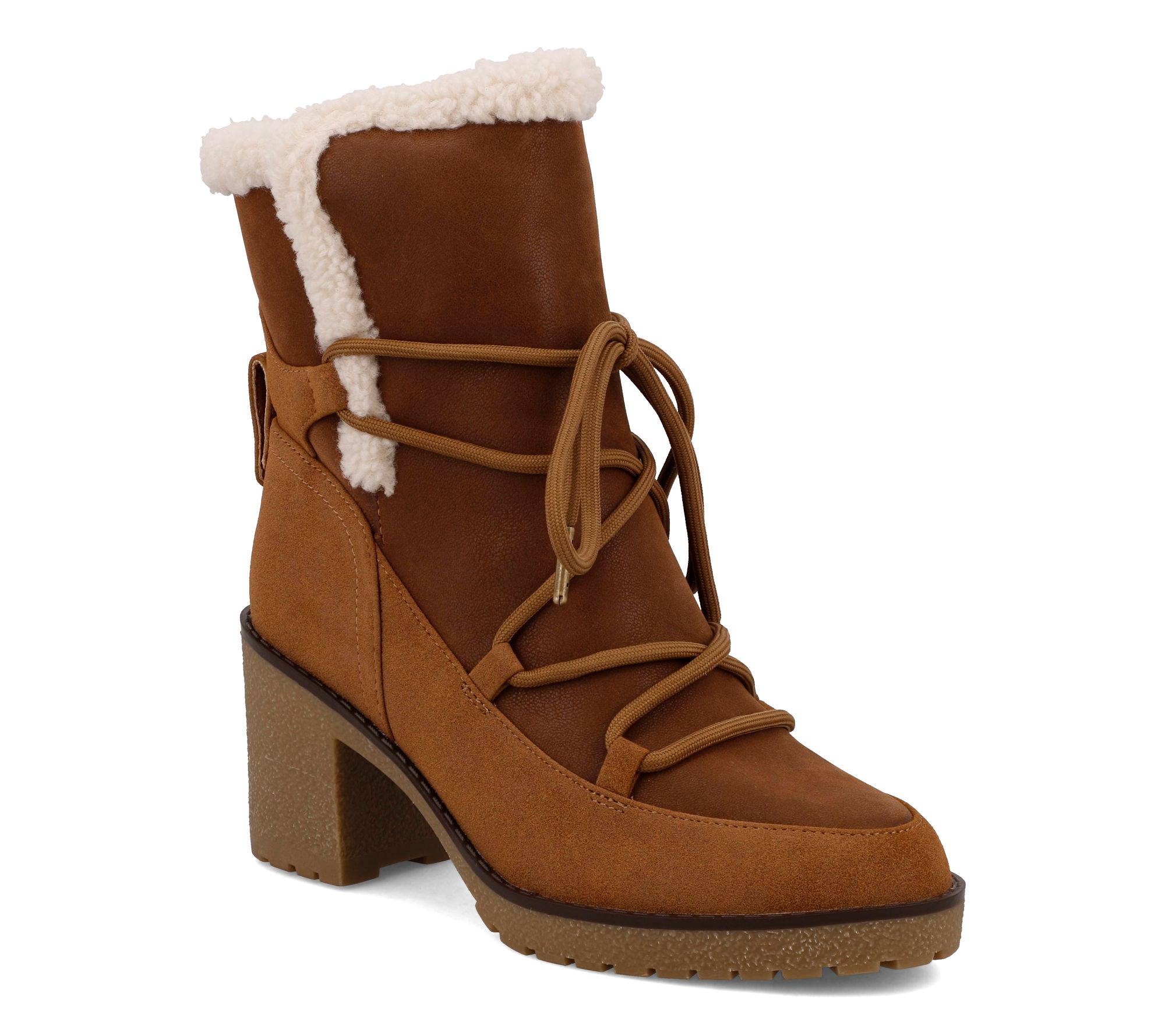 MIA Shoes Cold Weather Lace-Up Boots - Holiday