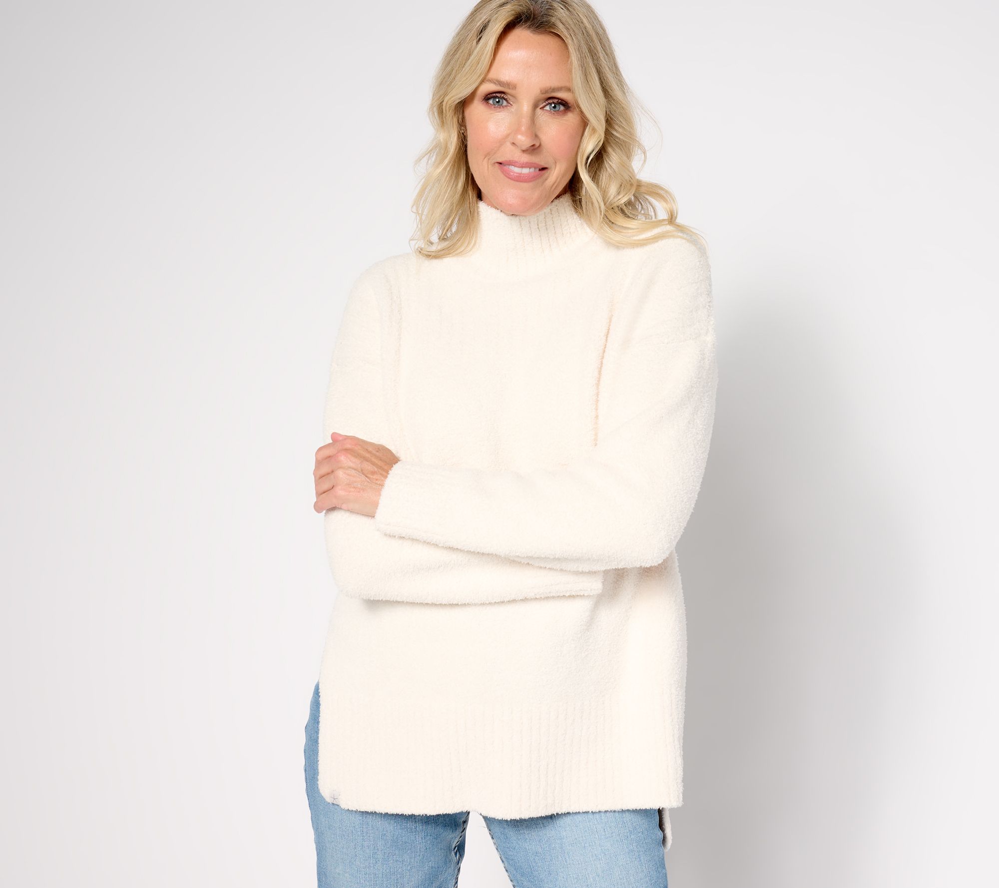 "As Is" Barefoot Dreams CozyChic Hi-Low Pullover