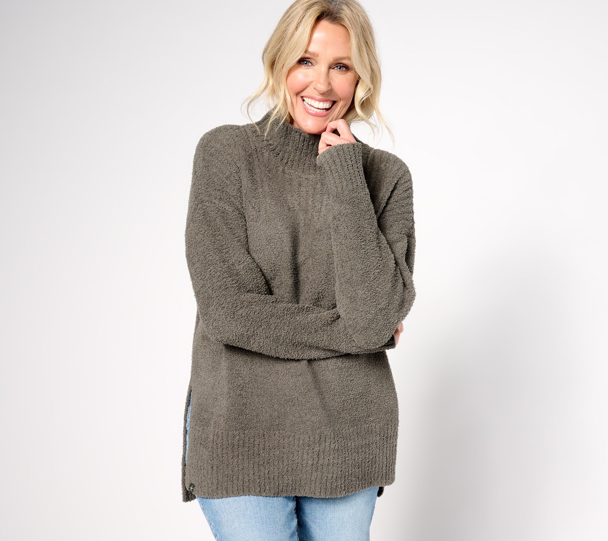 "As Is" Barefoot Dreams CozyChic Hi-Low Pullover