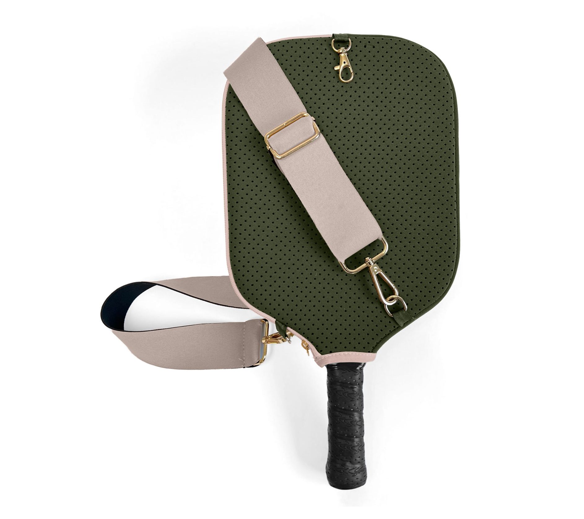 Posh Pickler Pickleball Paddle Cover with Storage & Strap