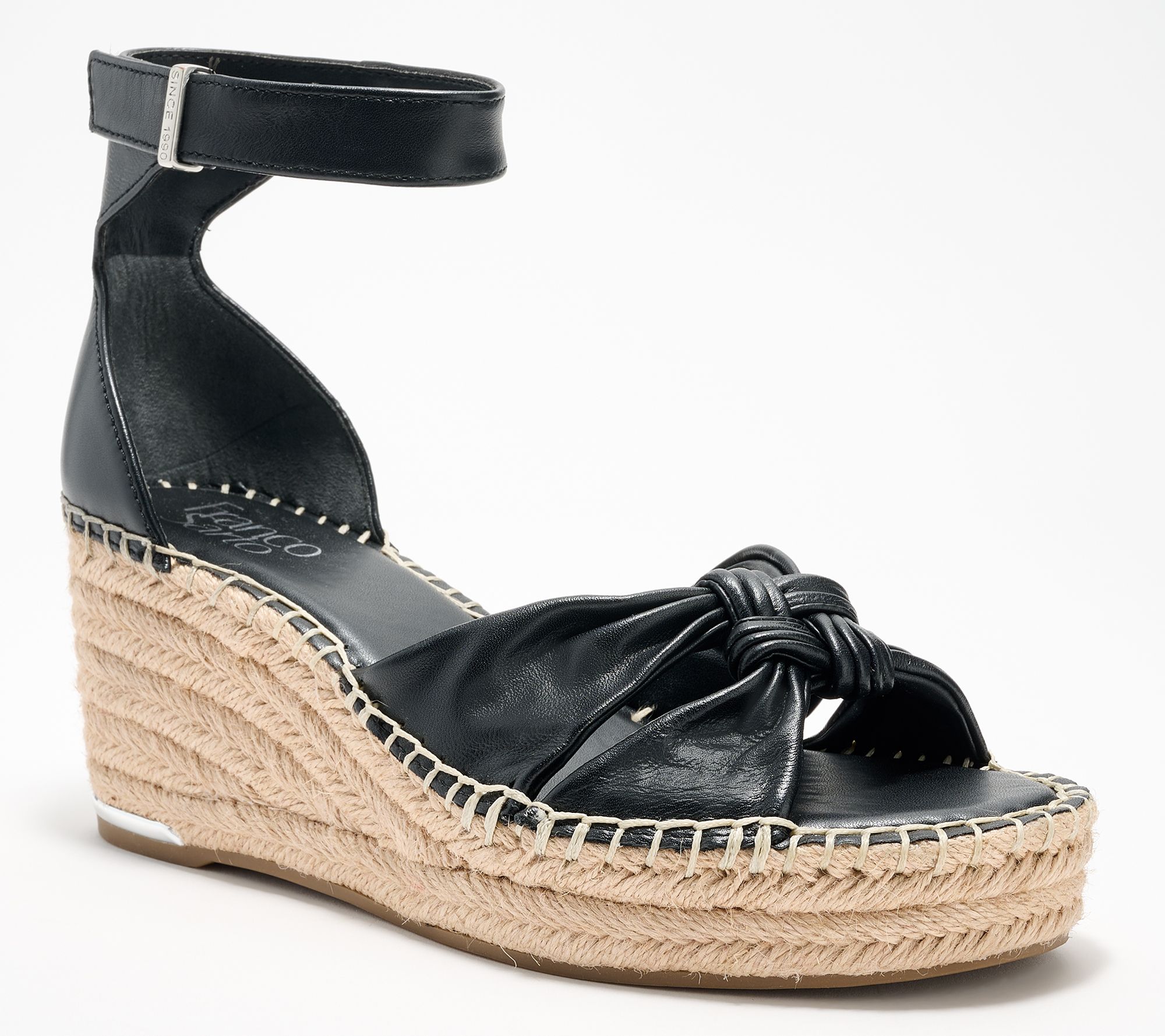 Franco Sarto Twist Front Espadrille Wedges - Clementine