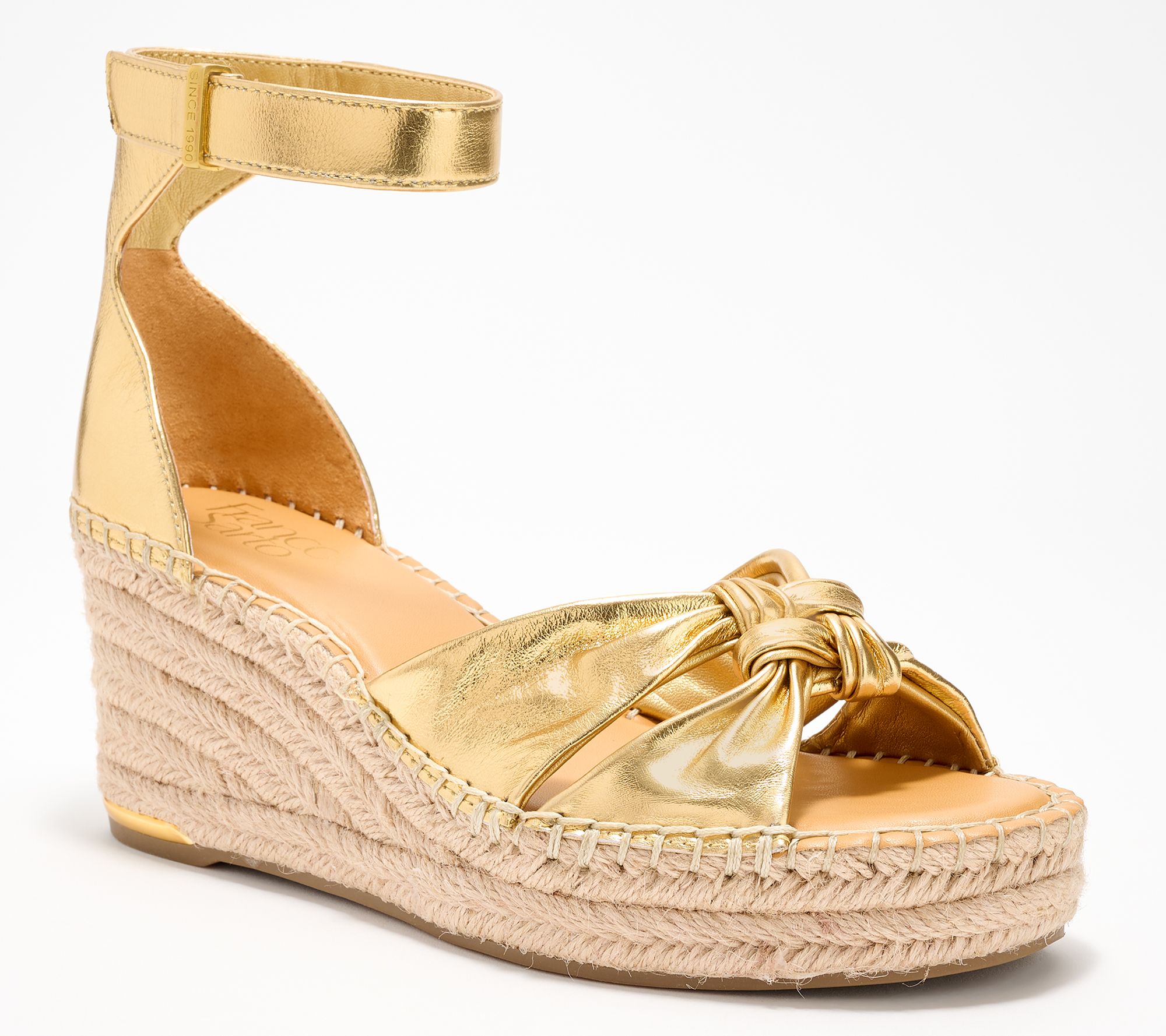 Franco Sarto Twist Front Espadrille Wedges - Clementine