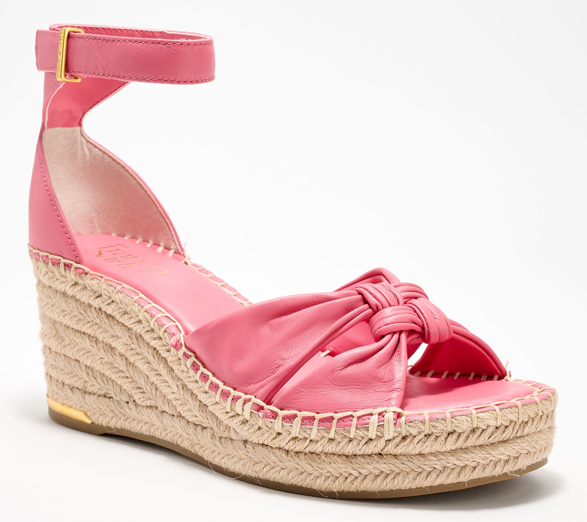 Franco Sarto Twist Front Espadrille Wedges - Clementine