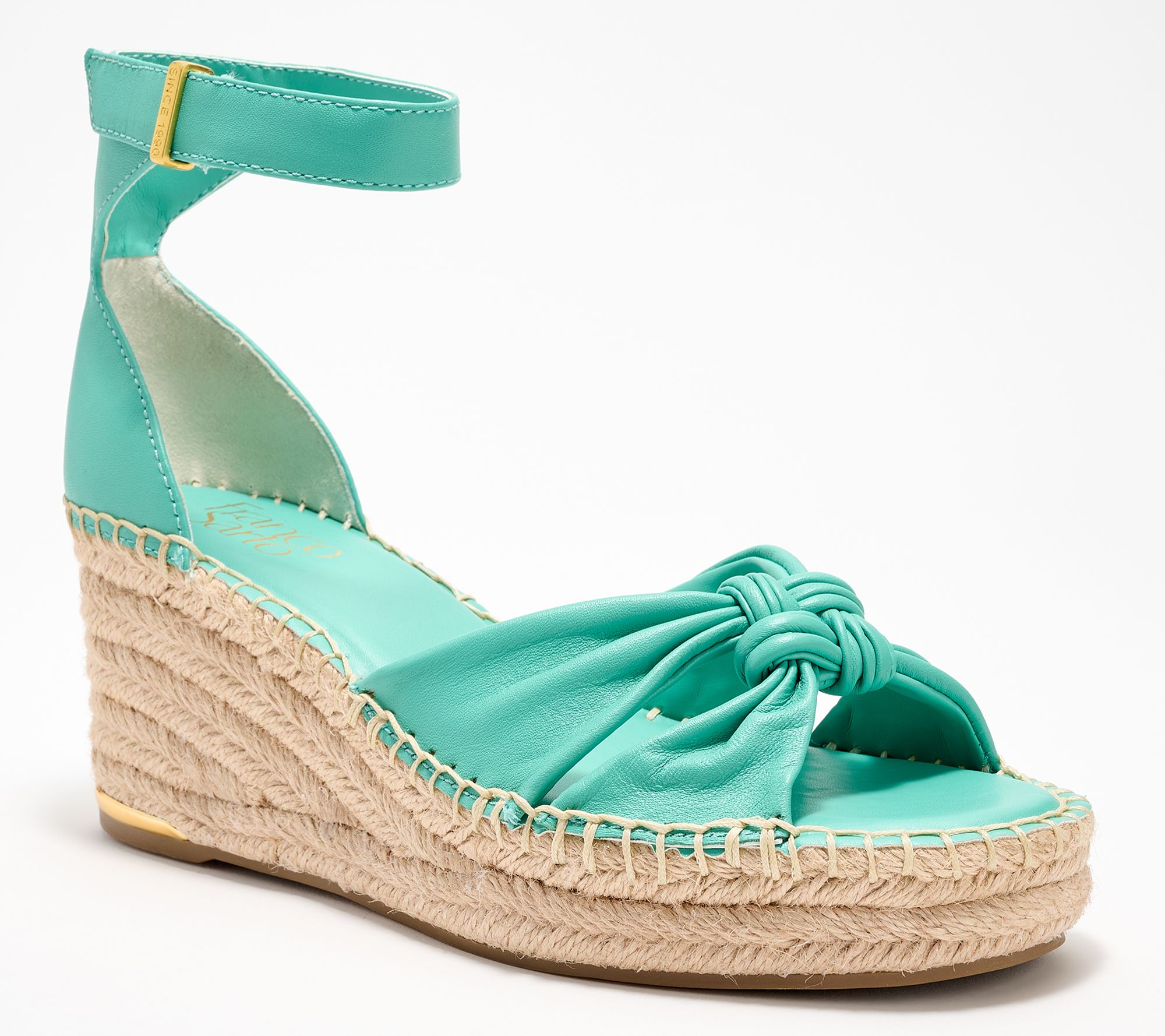 Franco Sarto Twist Front Espadrille Wedges - Clementine