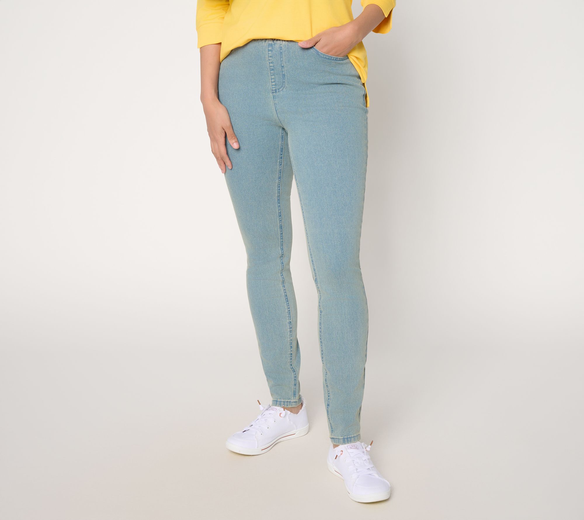 Denim & Co. Regular Pull-On Denim Jeggings