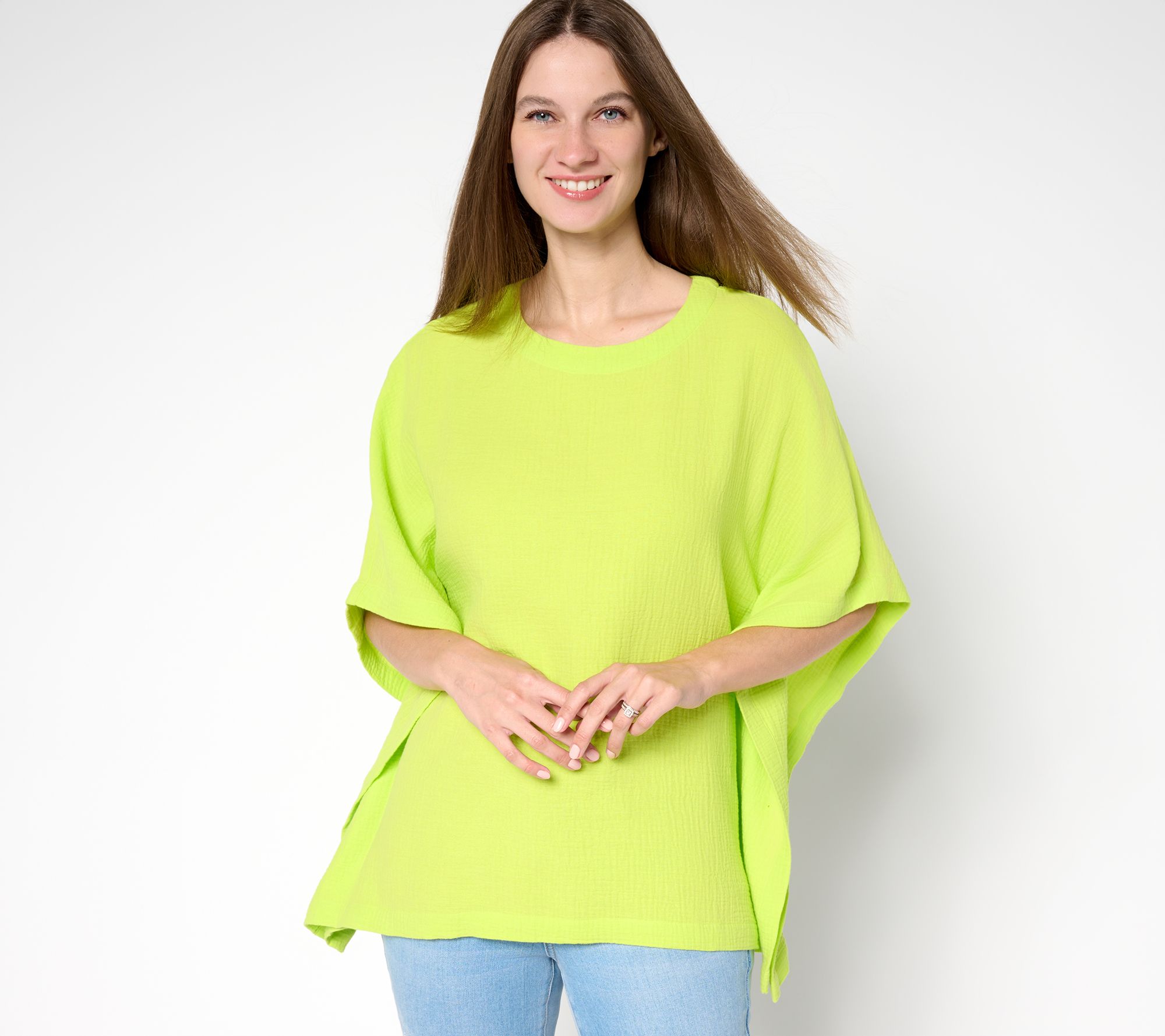 "As Is" Belle Beach by Kim Gravel 100% Cotton Gauze Poncho