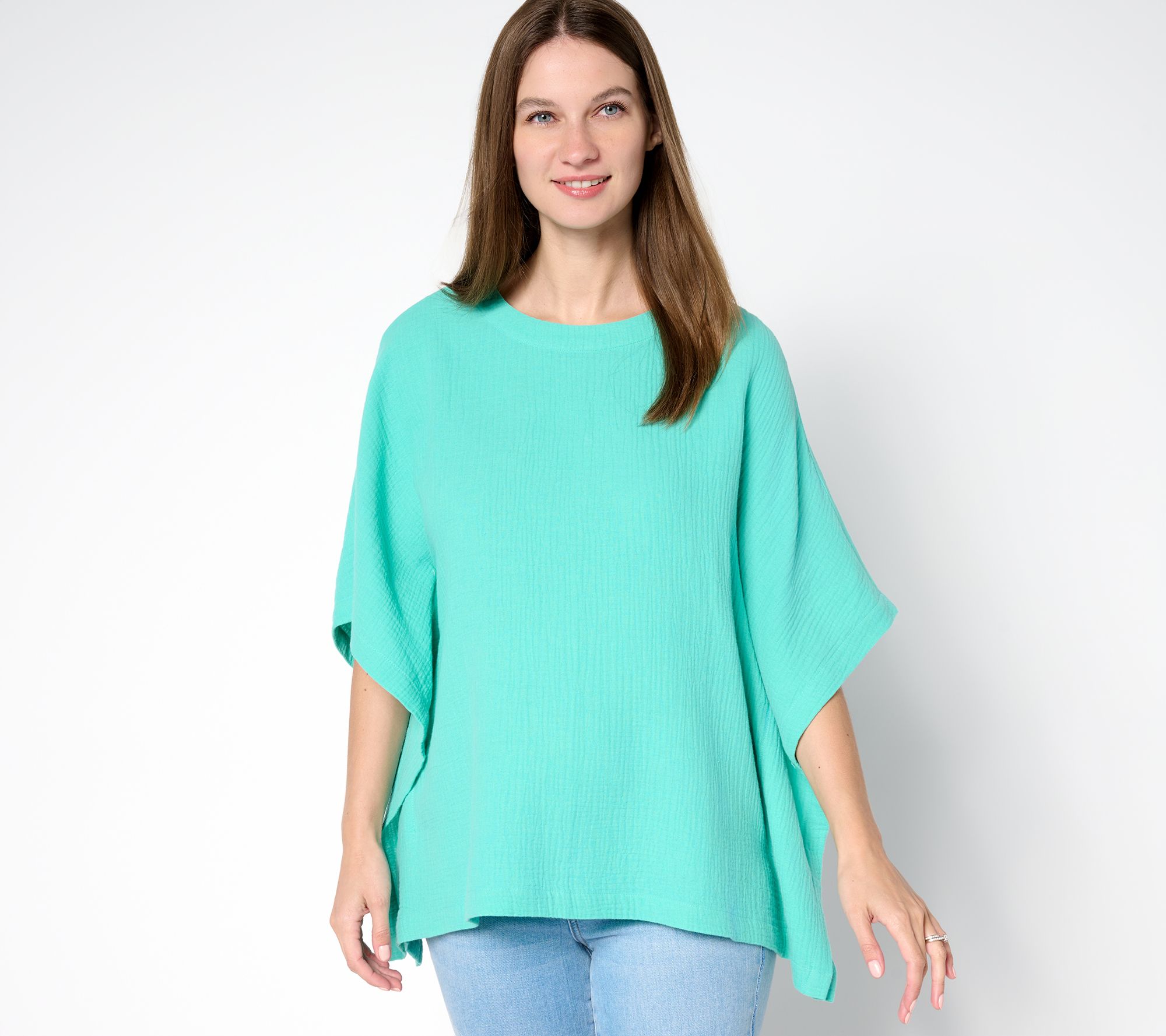 "As Is" Belle Beach by Kim Gravel 100% Cotton Gauze Poncho