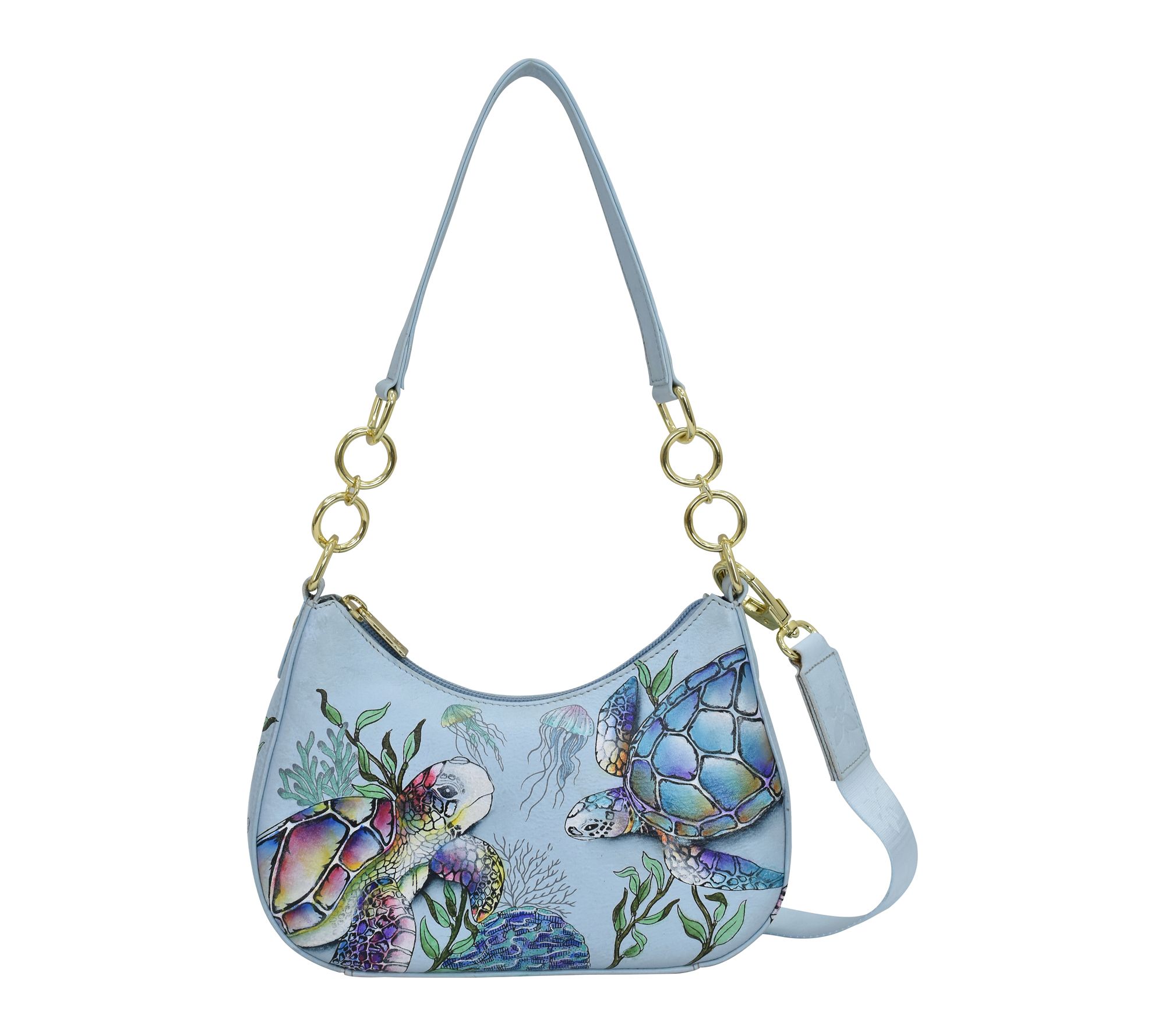 Anushcka Painted Leather Small Convertible Hobo