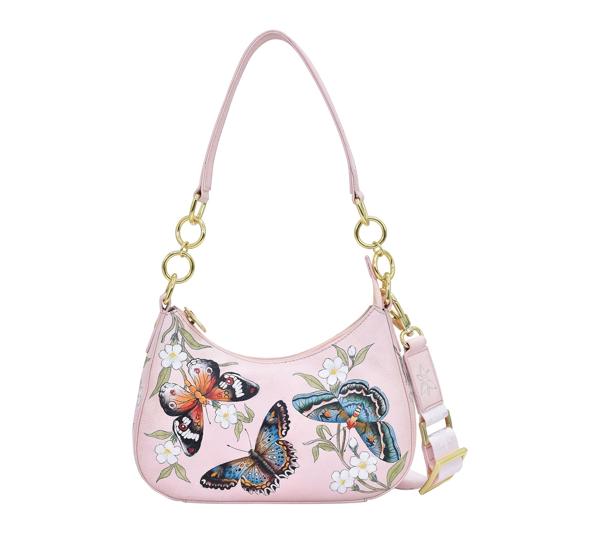 Anushcka Painted Leather Small Convertible Hobo