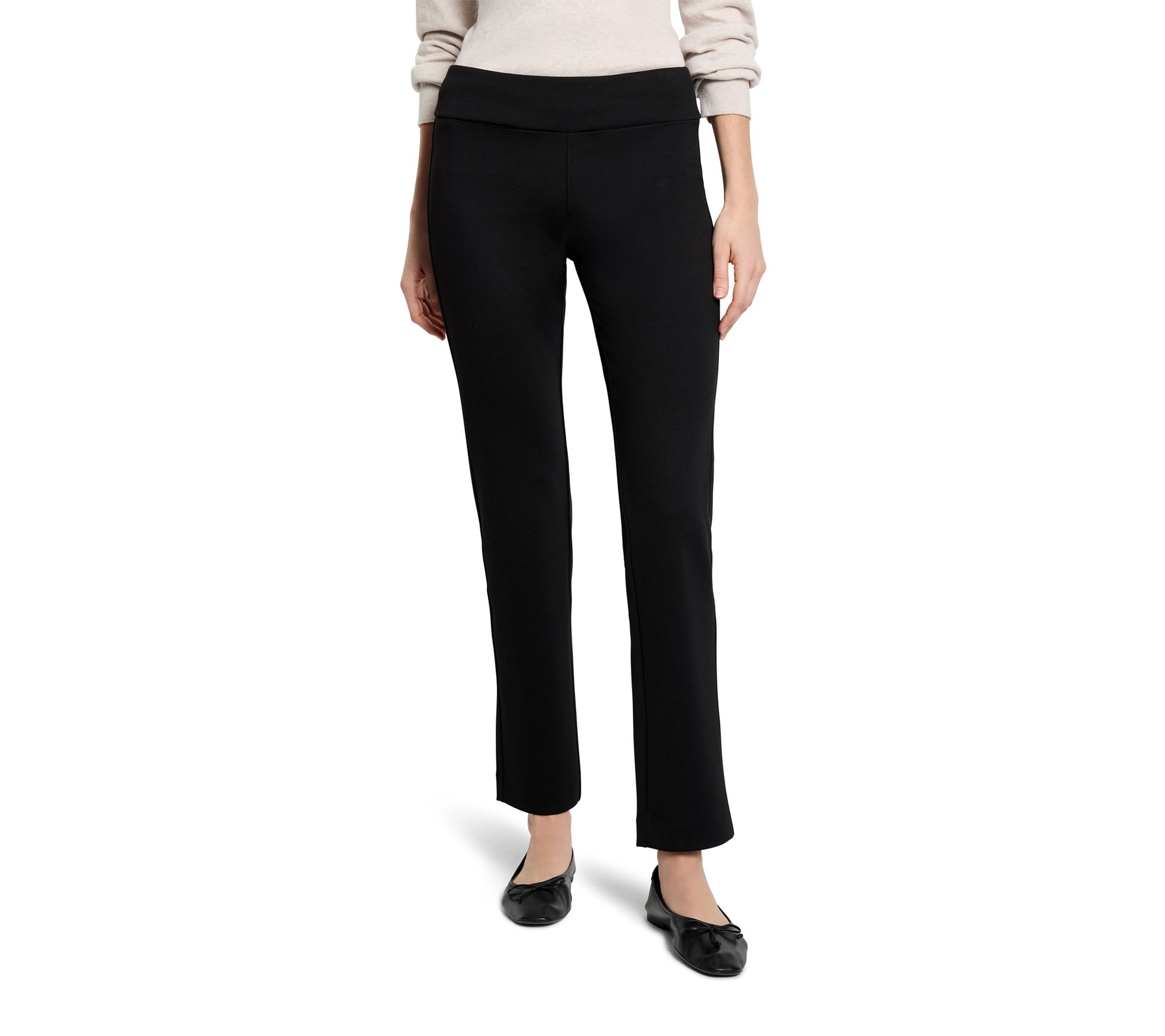 NIC+ZOE 29.5" Copley Straight Drapey Ponte Pant