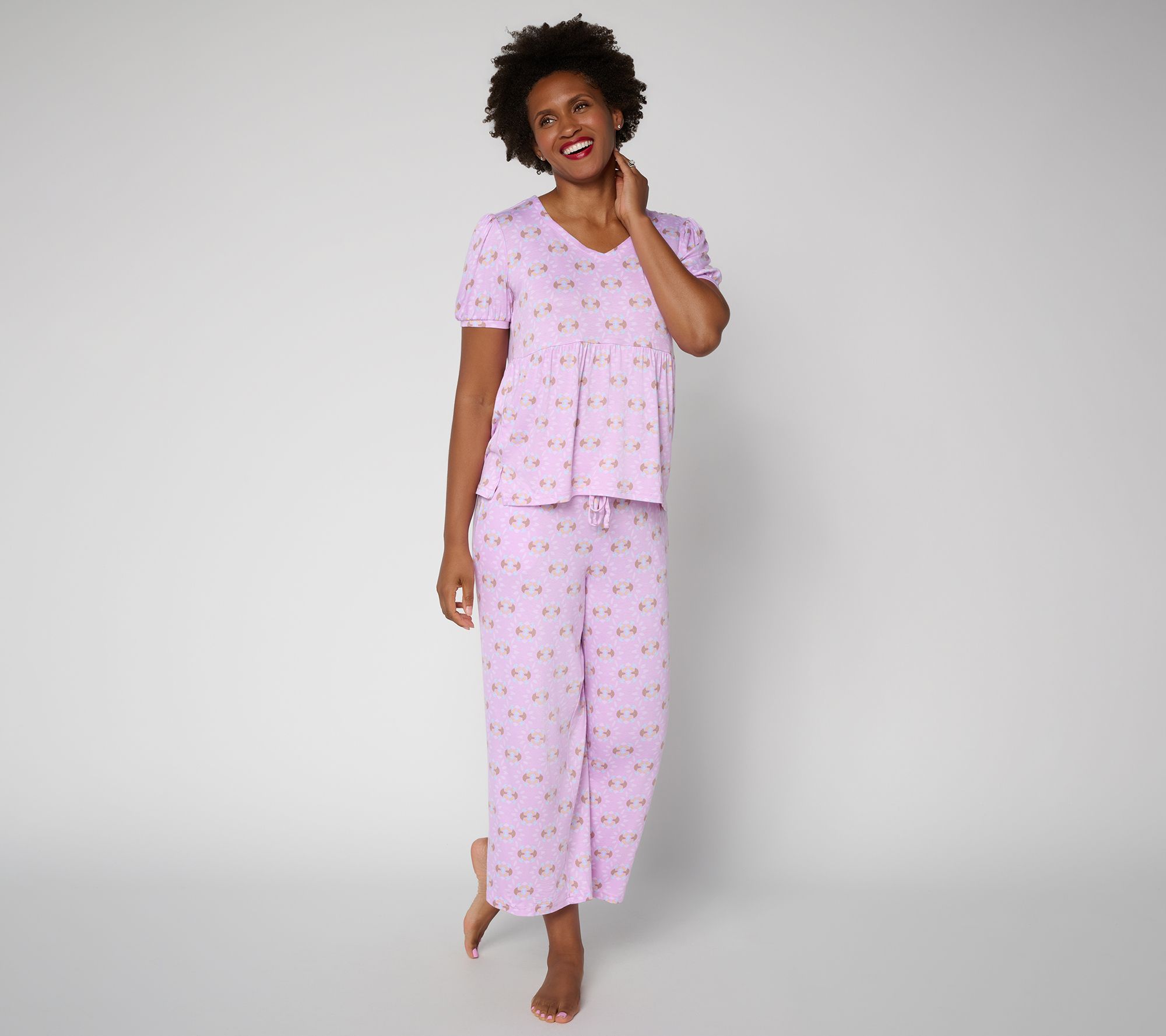 MUK LUKS Volume Sleeve Pajama Set
