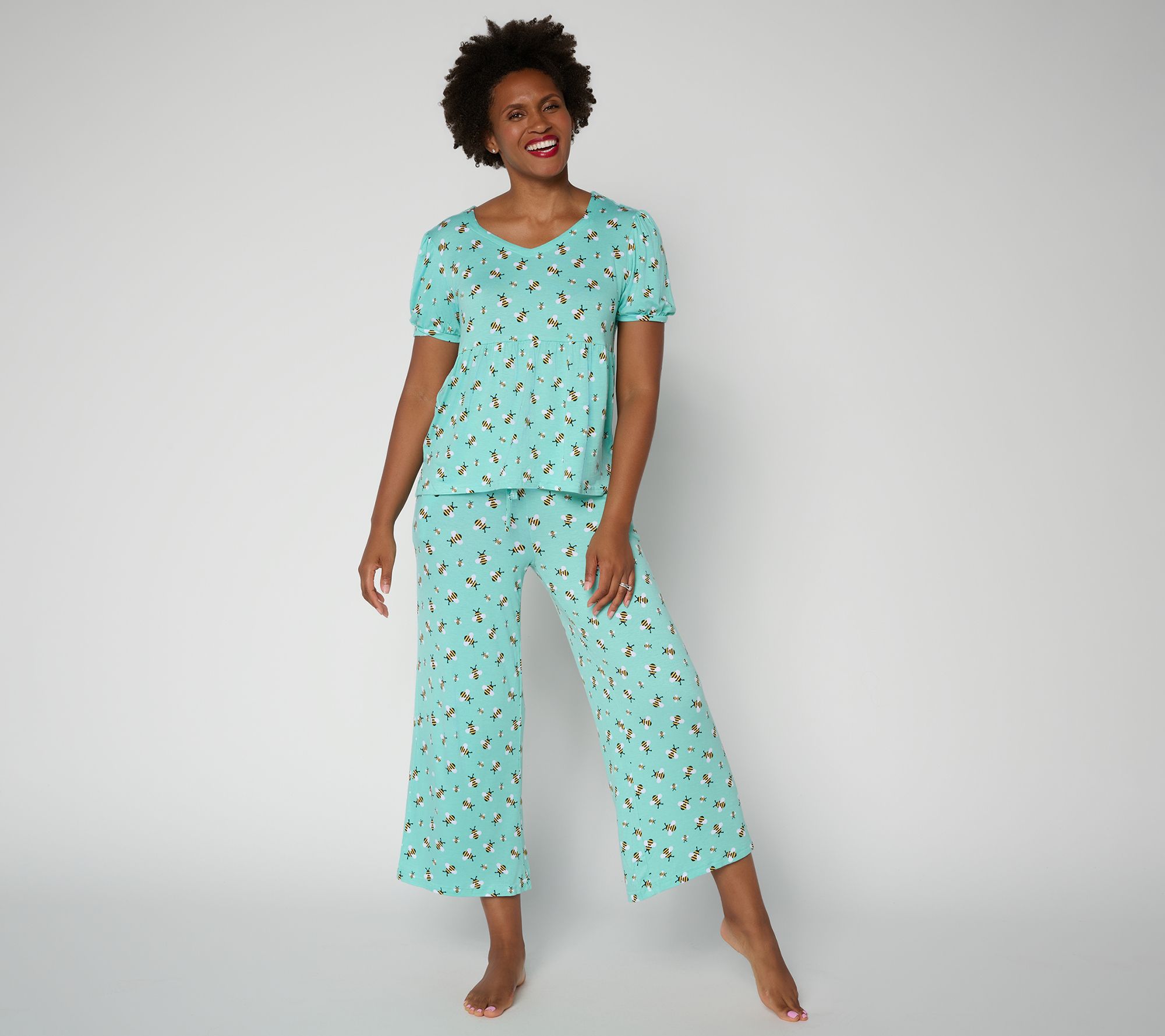 MUK LUKS Volume Sleeve Pajama Set