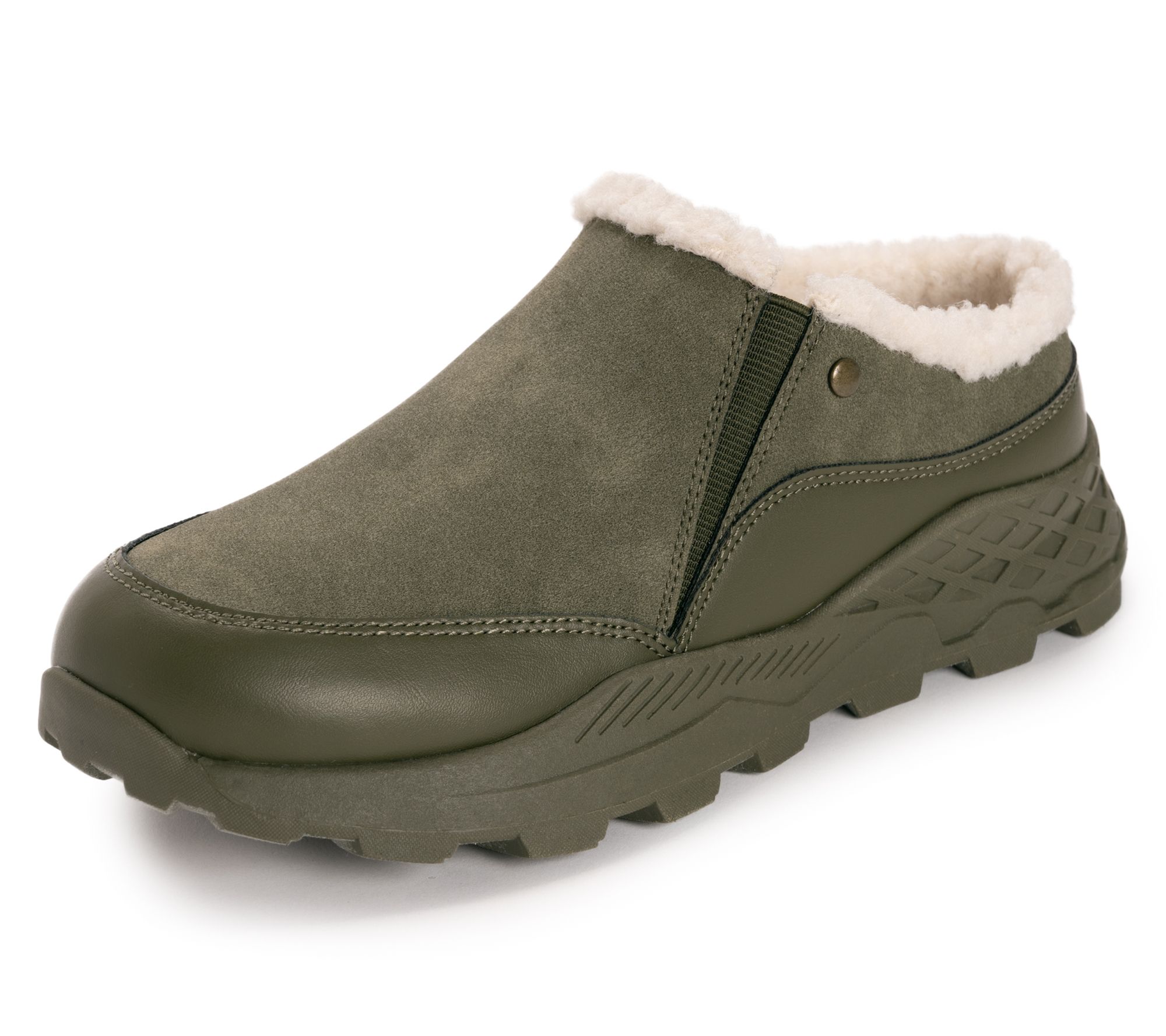 Muk Luks Faux Fur Lined Slip-Ons -Whitley