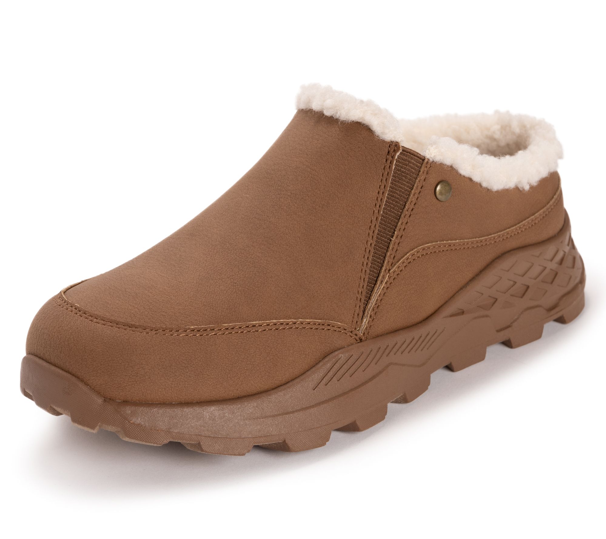 Muk Luks Faux Fur Lined Slip-Ons -Whitley