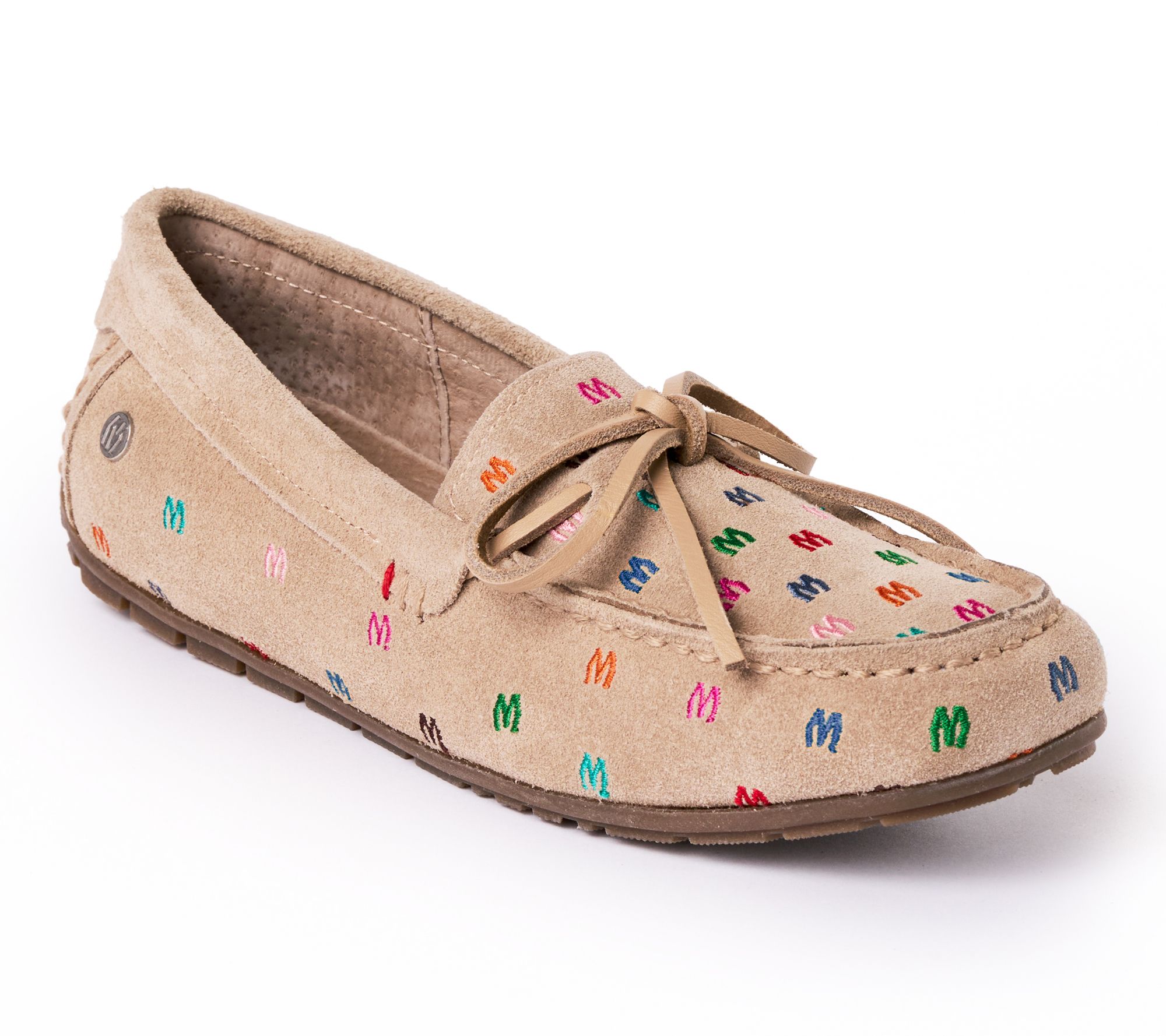 Minnetonka Women's Suede Embroidered Loafer Moc