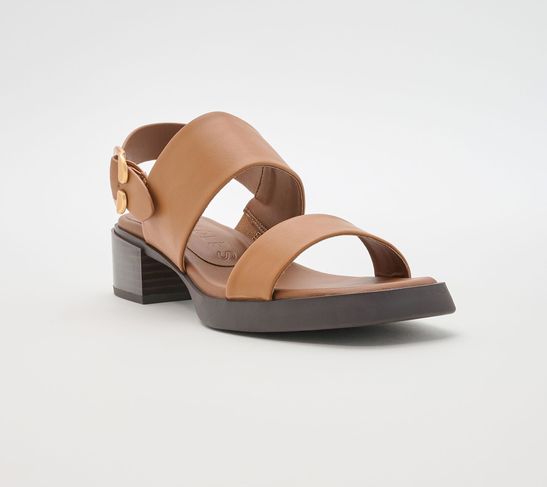 Aerosoles Two-Strap Adjustable Sandals-Dove