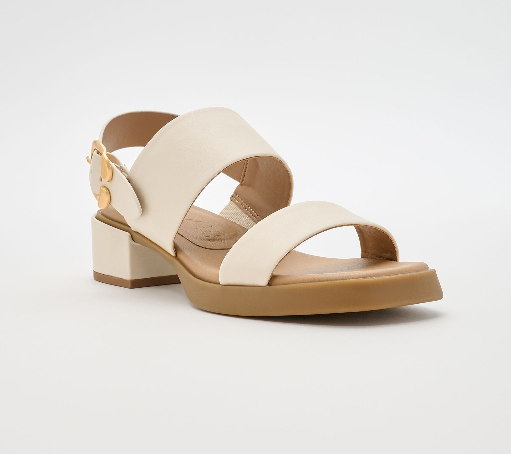 Aerosoles Two-Strap Adjustable Sandals-Dove