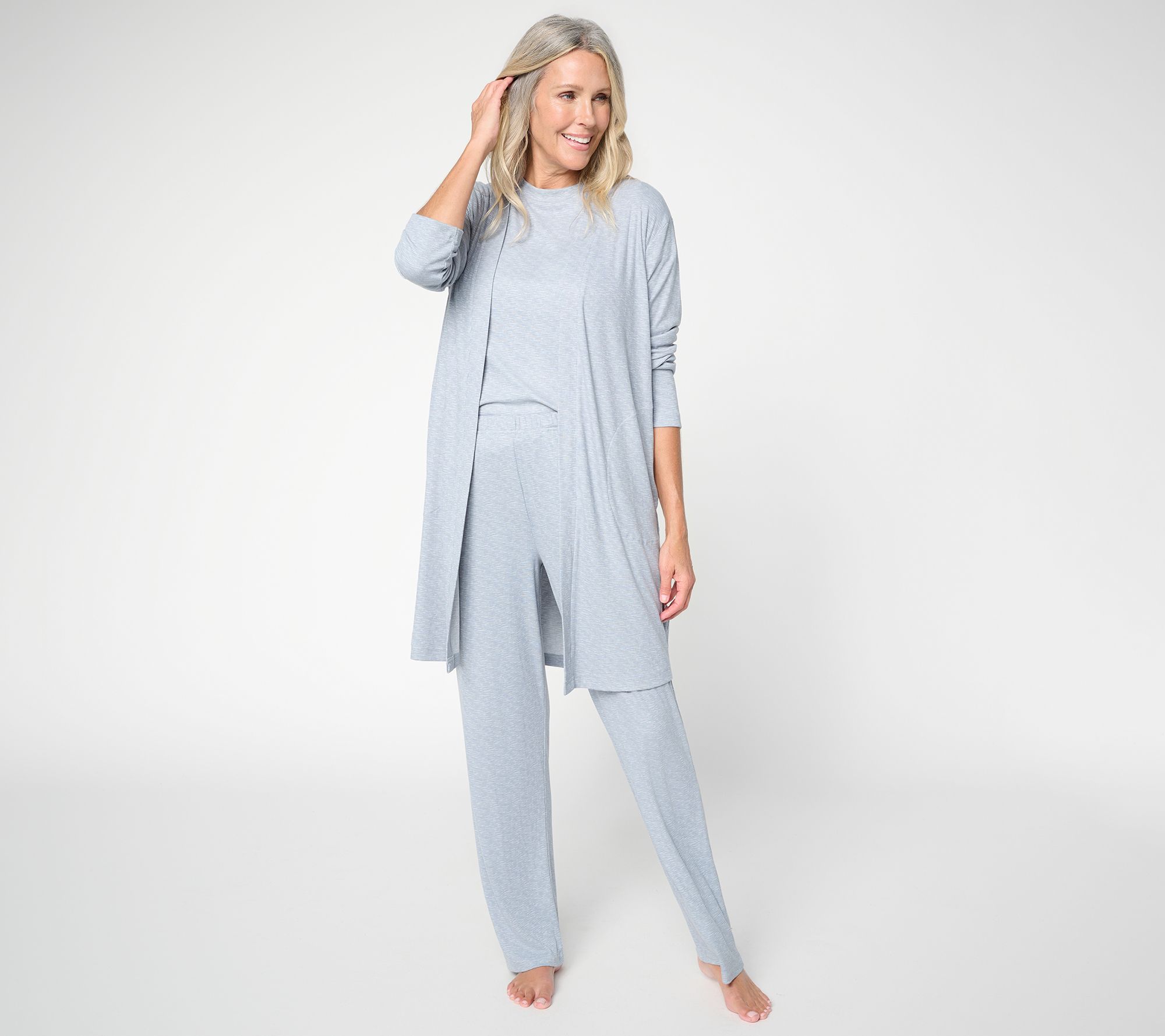 Berkshire Homewear 3PC Stripe Rib Lounge Set