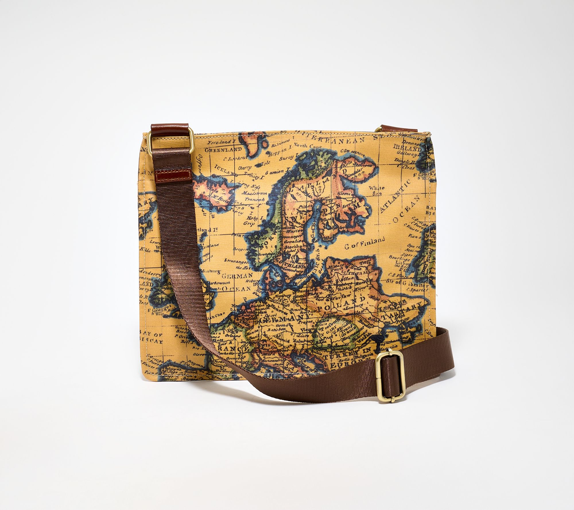 "As Is" Patricia Nash Martine Crossbody Coated Canvas