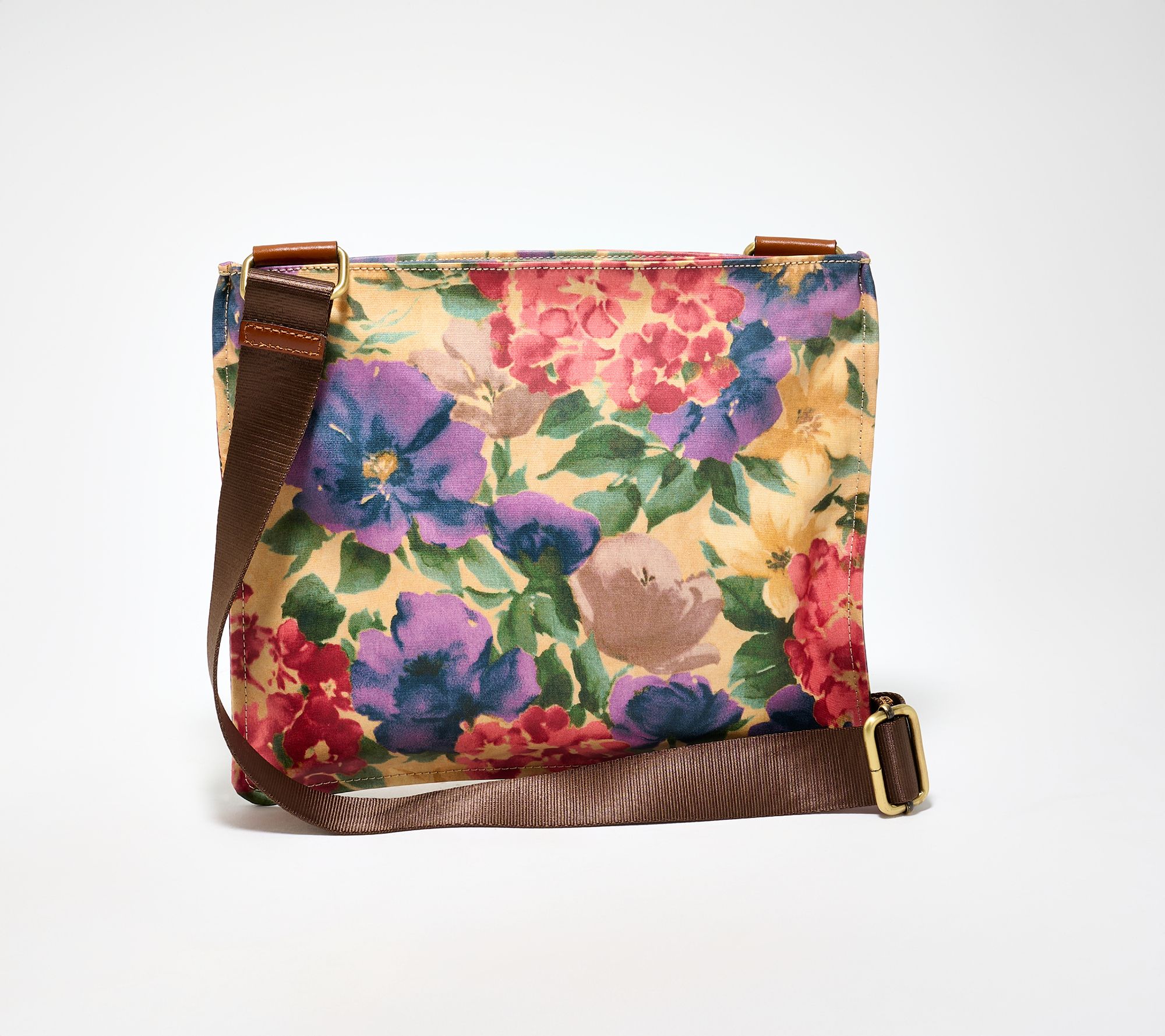 "As Is" Patricia Nash Martine Crossbody Coated Canvas