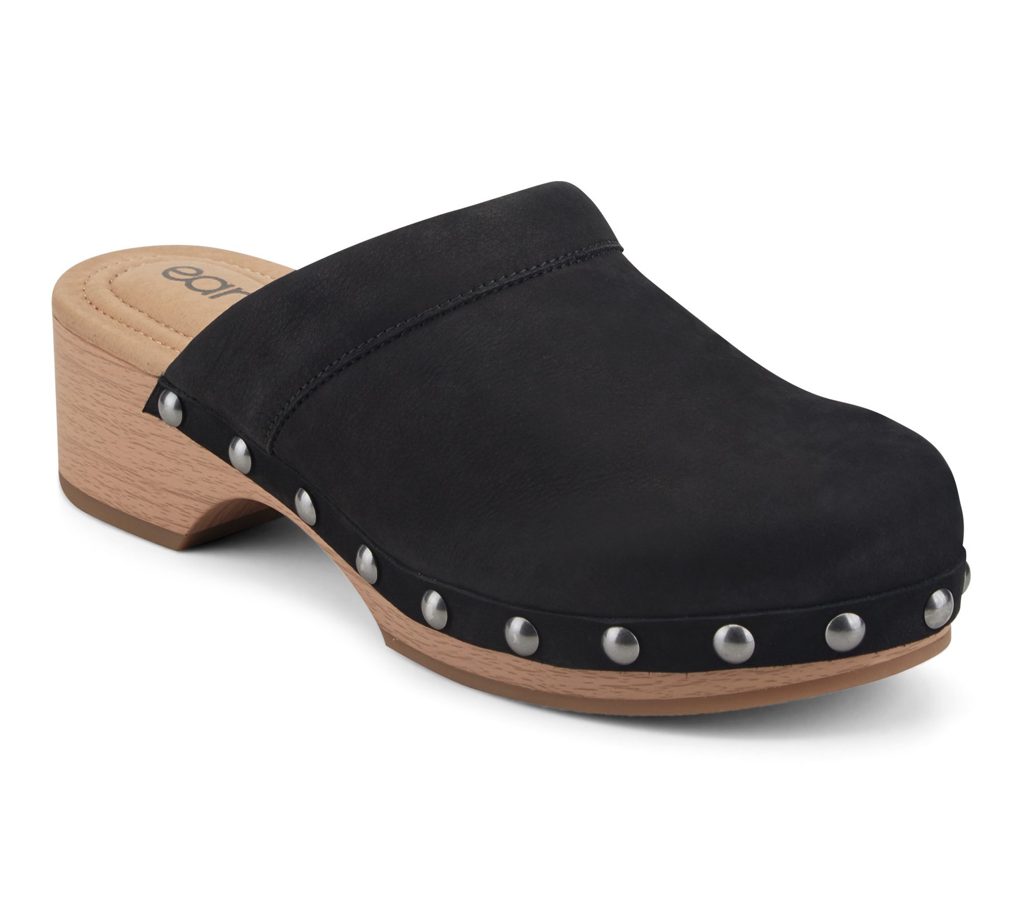 Earth Suede Clogs with Studs -Kimber