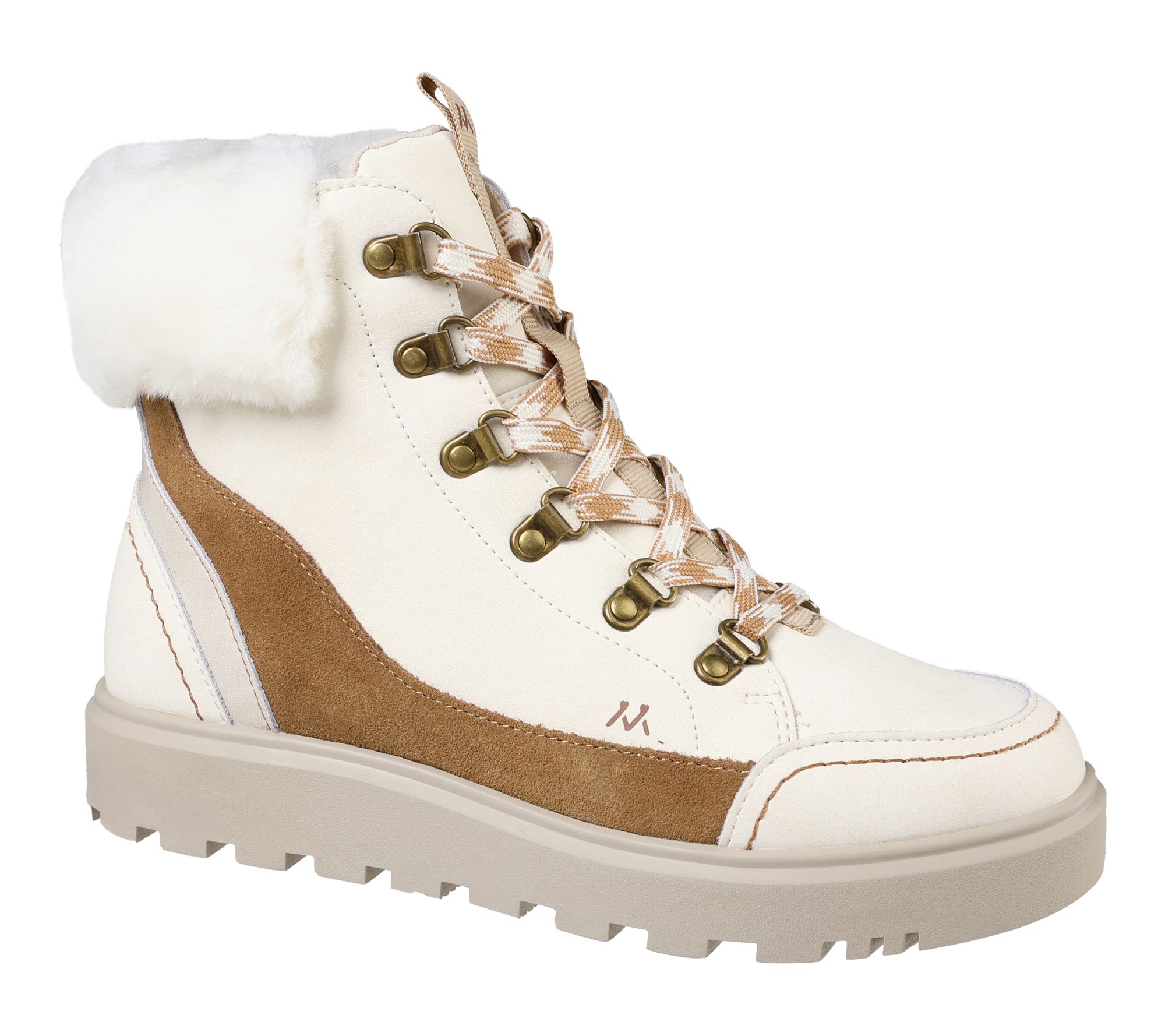 Mykos Water-Resistant Leather Lace-Up Ankle Boots- Halsey