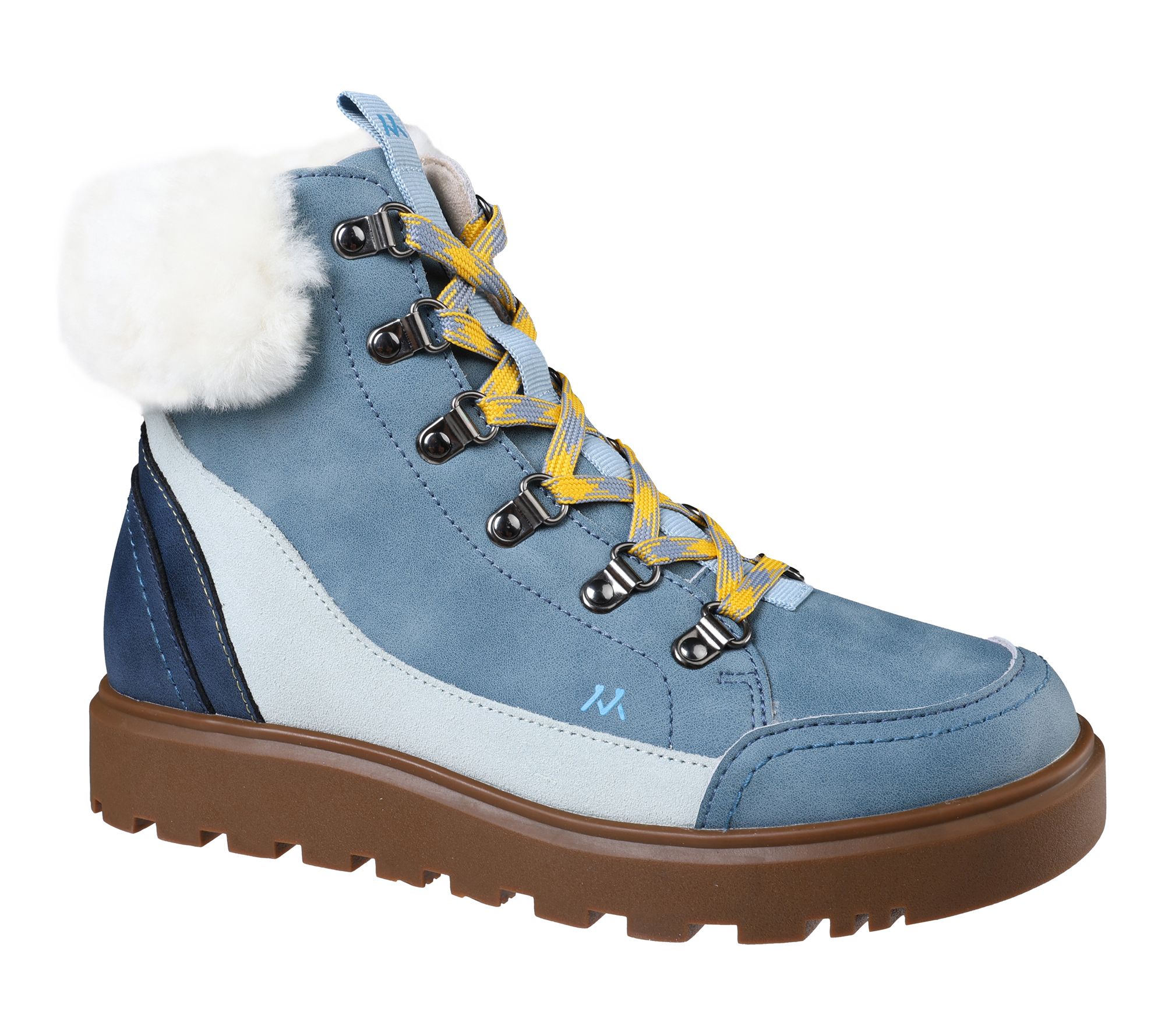 Mykos Water-Resistant Leather Lace-Up Ankle Boots- Halsey