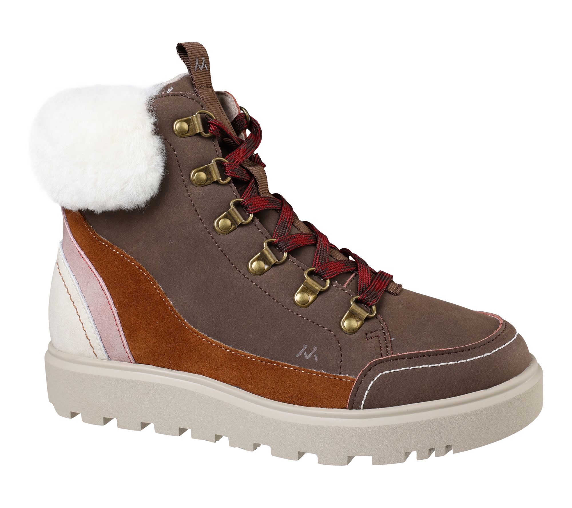 Mykos Water-Resistant Leather Lace-Up Ankle Boots- Halsey