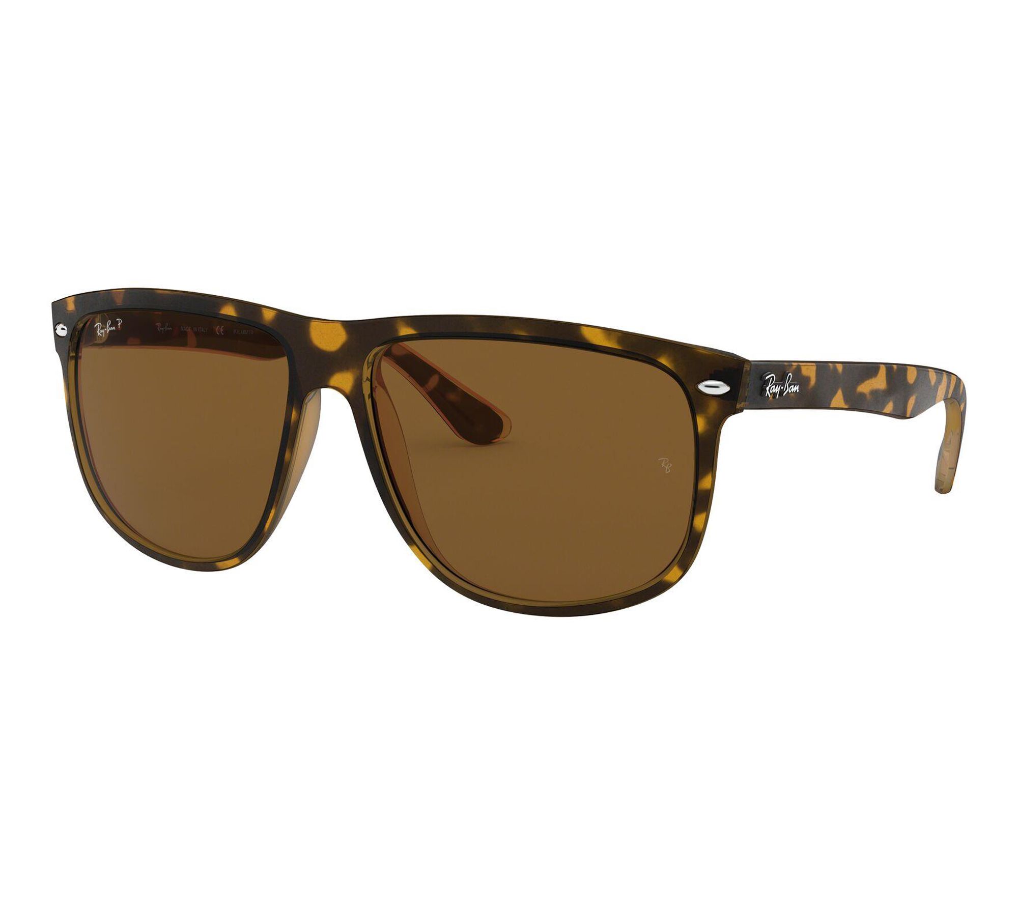 Ray-Ban Polarized Boyfriend Sunglasses- Light Havana-60mm