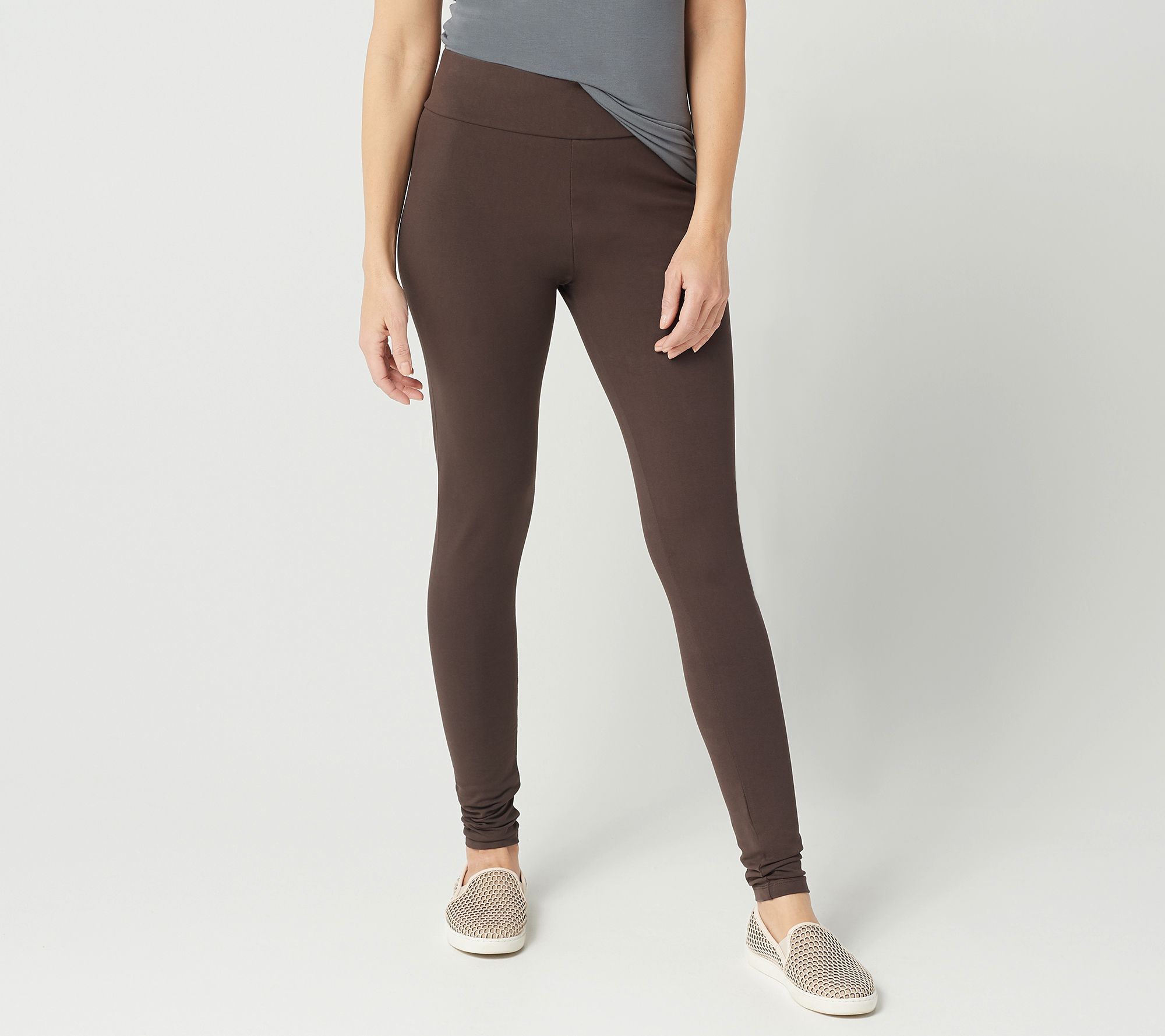 LOGO Layers by Lori Goldstein Petite Knit Pull-On Leggings