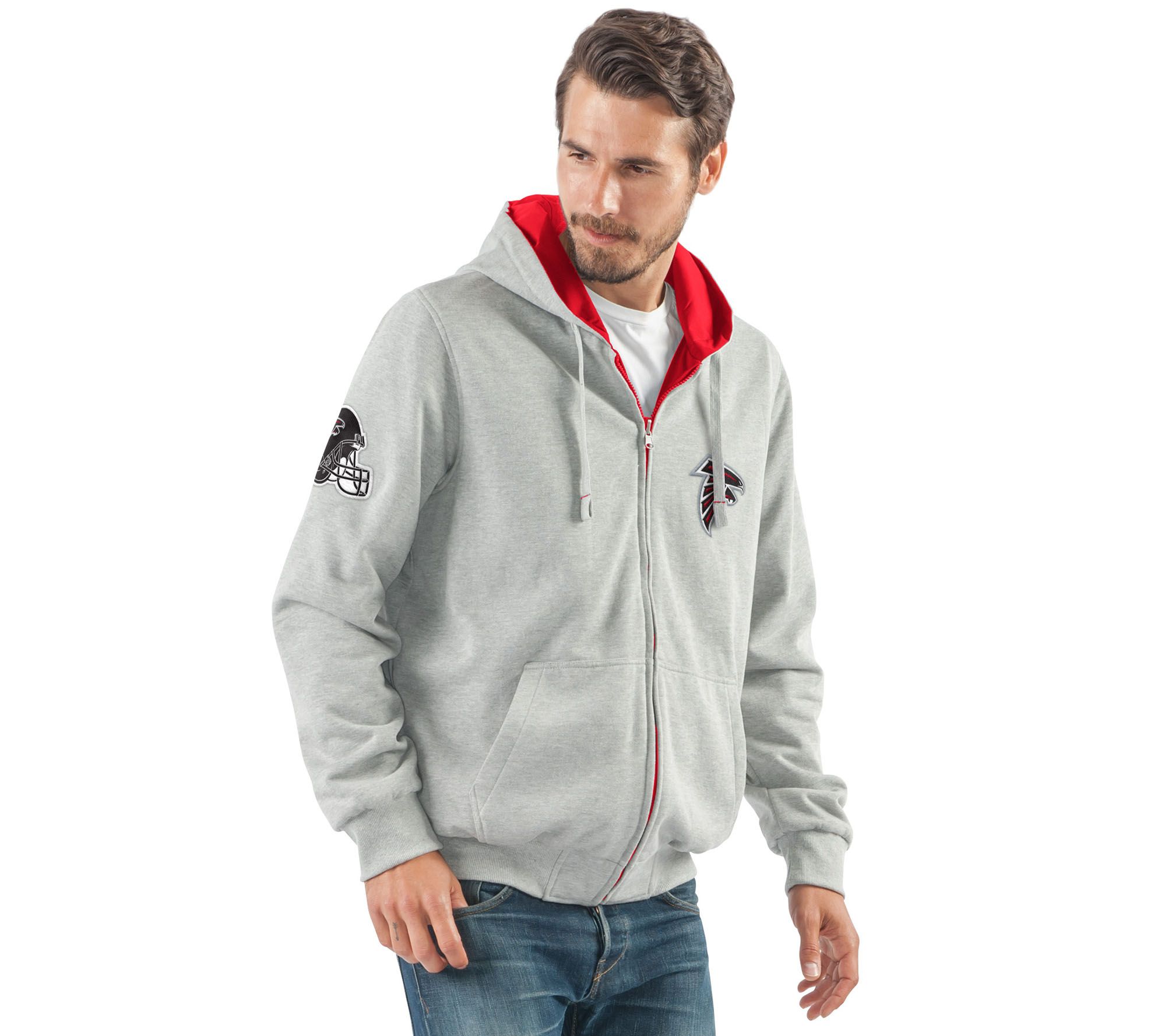 Qvc nfl reversible hoodie best sale