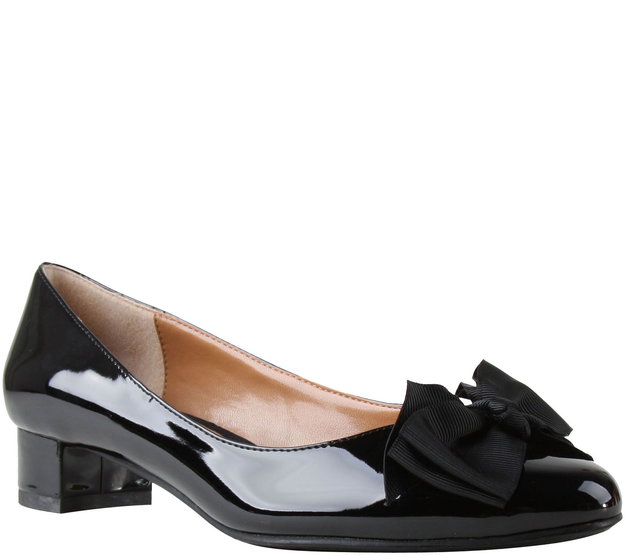 J. Renee Patent Low Heel Pumps - Cameo