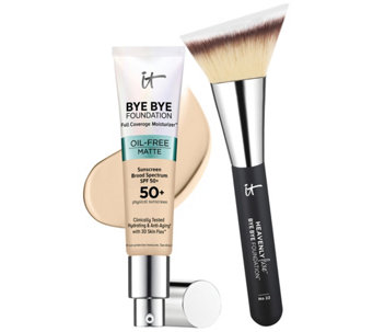 IT Cosmetics Bye Bye Foundation Oil Free with Brush