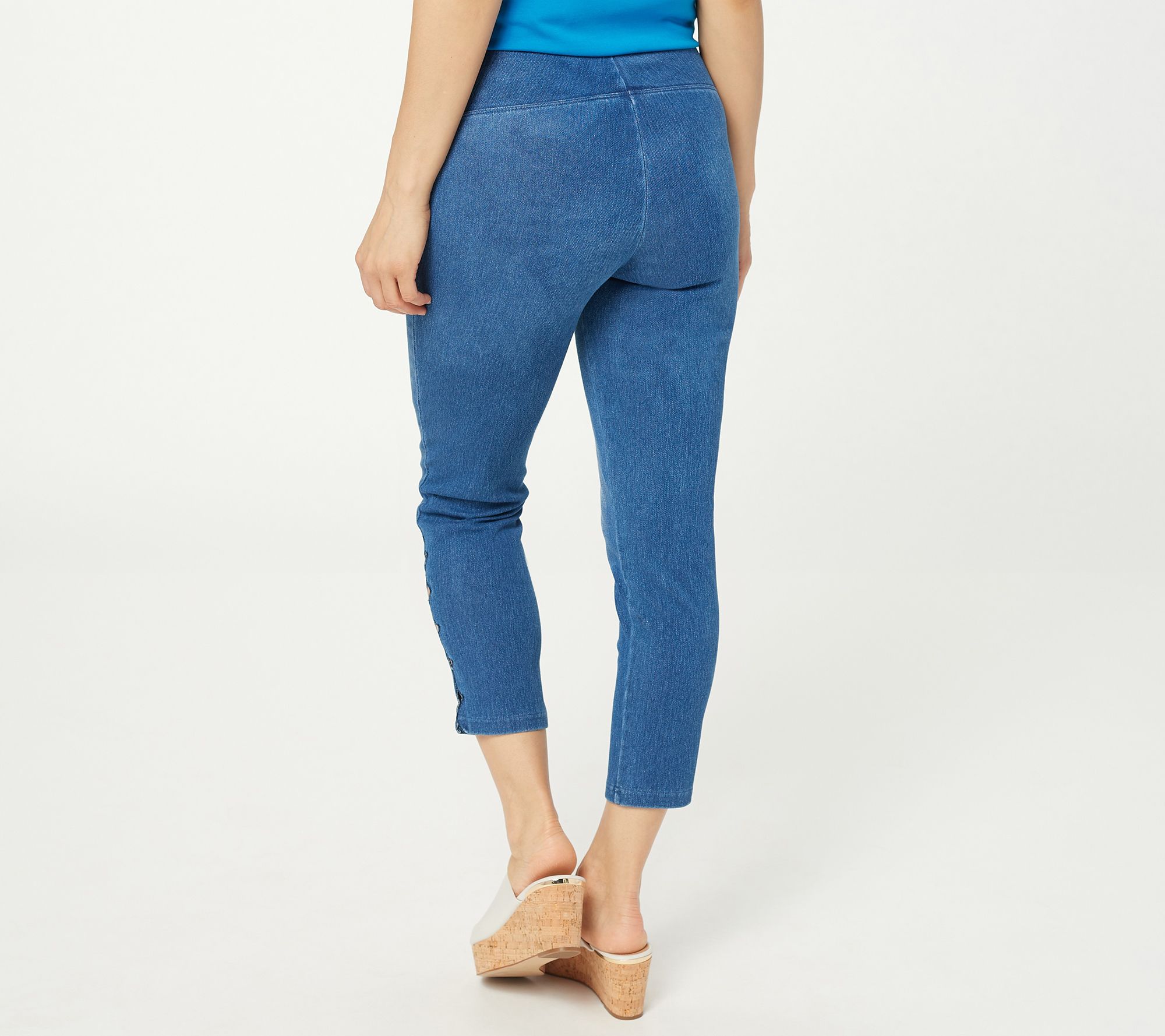 Women with Control Tall Prime Stretch Crop Denim Pants 