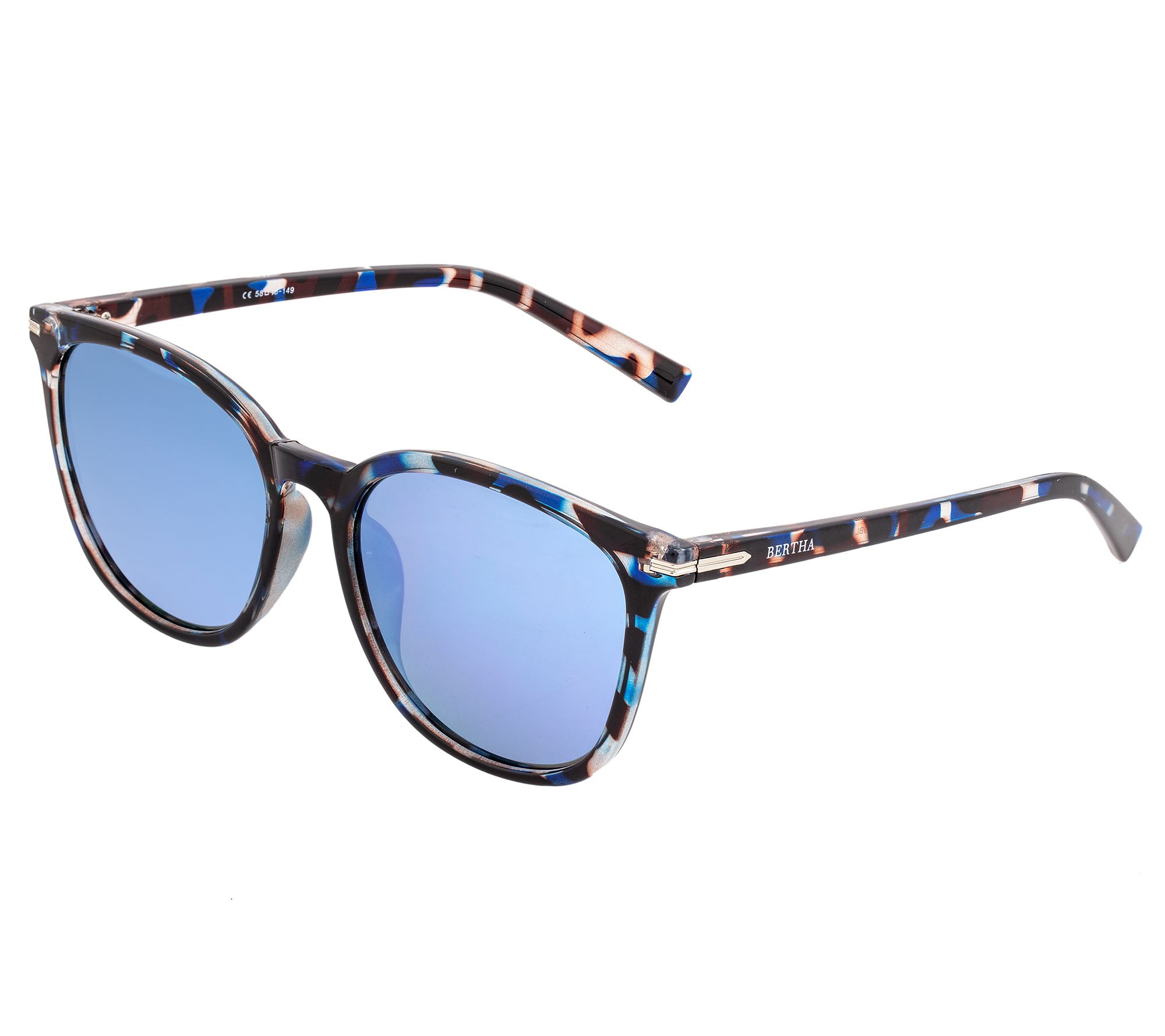 Bertha Polarized Wayfarer Sunglasses - Piper