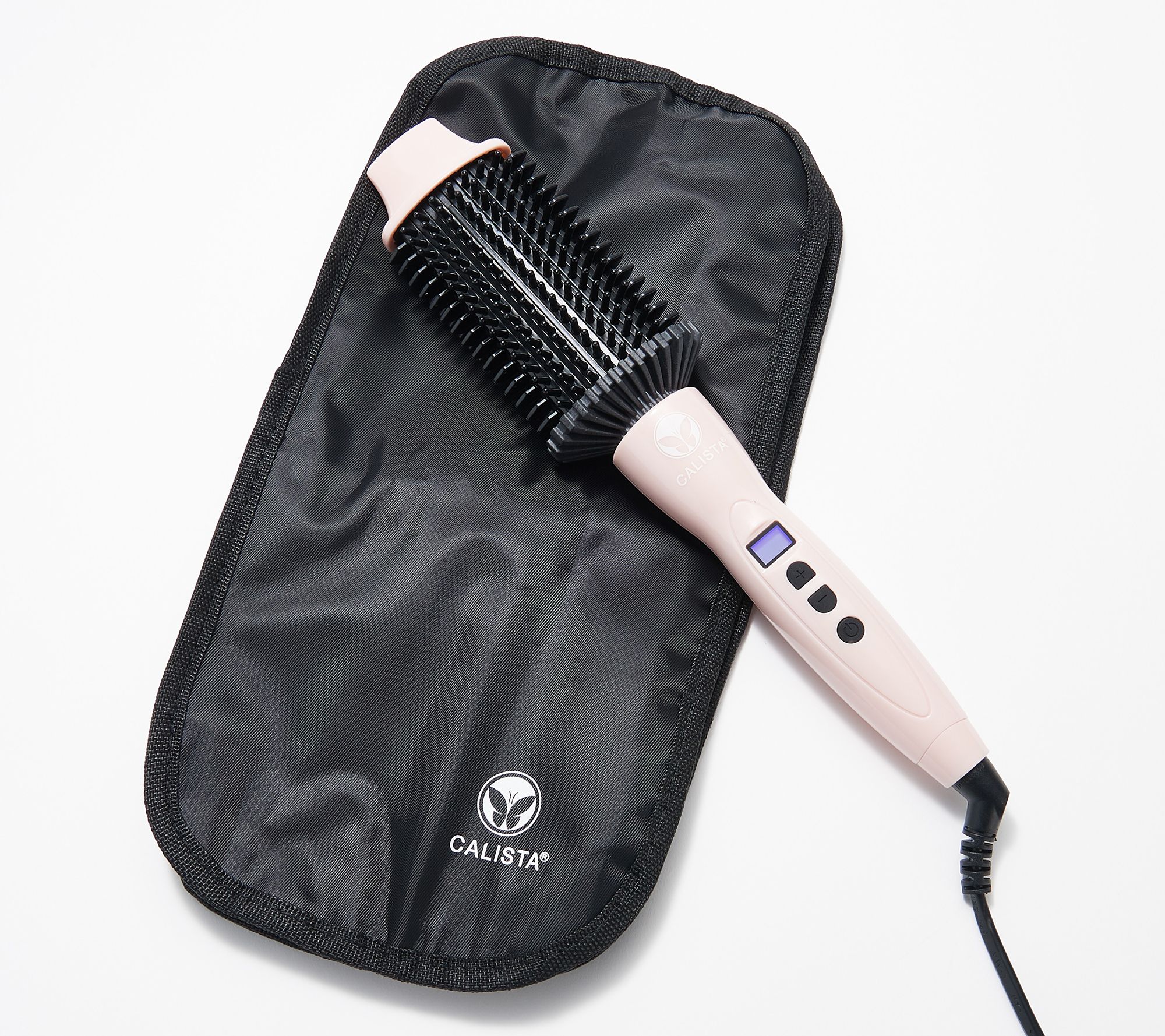 Calista Oval Perfecter Heated Volumizing Brush with Bag - QVC.com