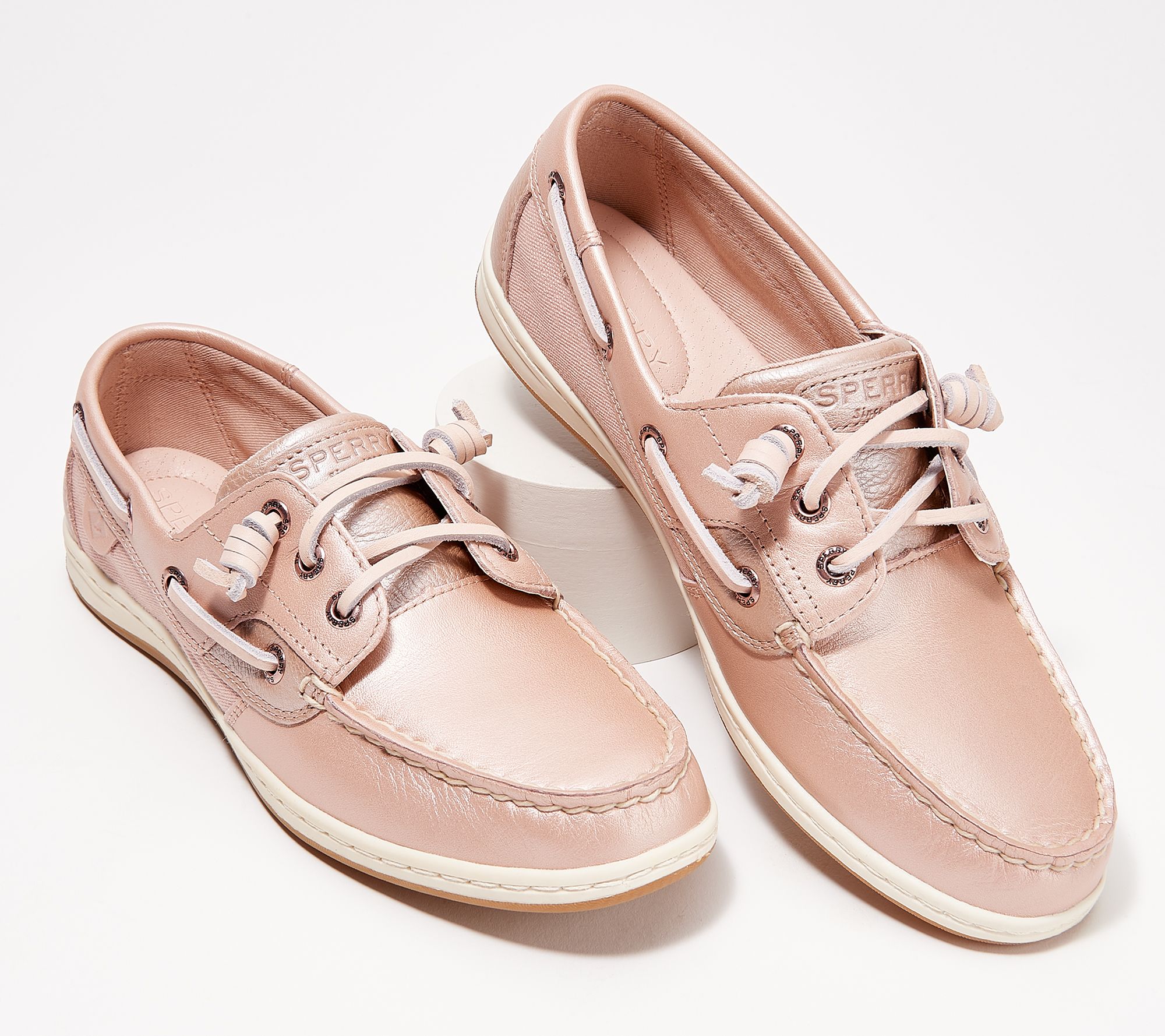 Sperry 46 Leather Laces Relacing Kit For Boat Shoes~COLOR: Peach Blow NIB