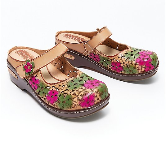 L'Artiste by Spring Step Leather Clogs - Anana