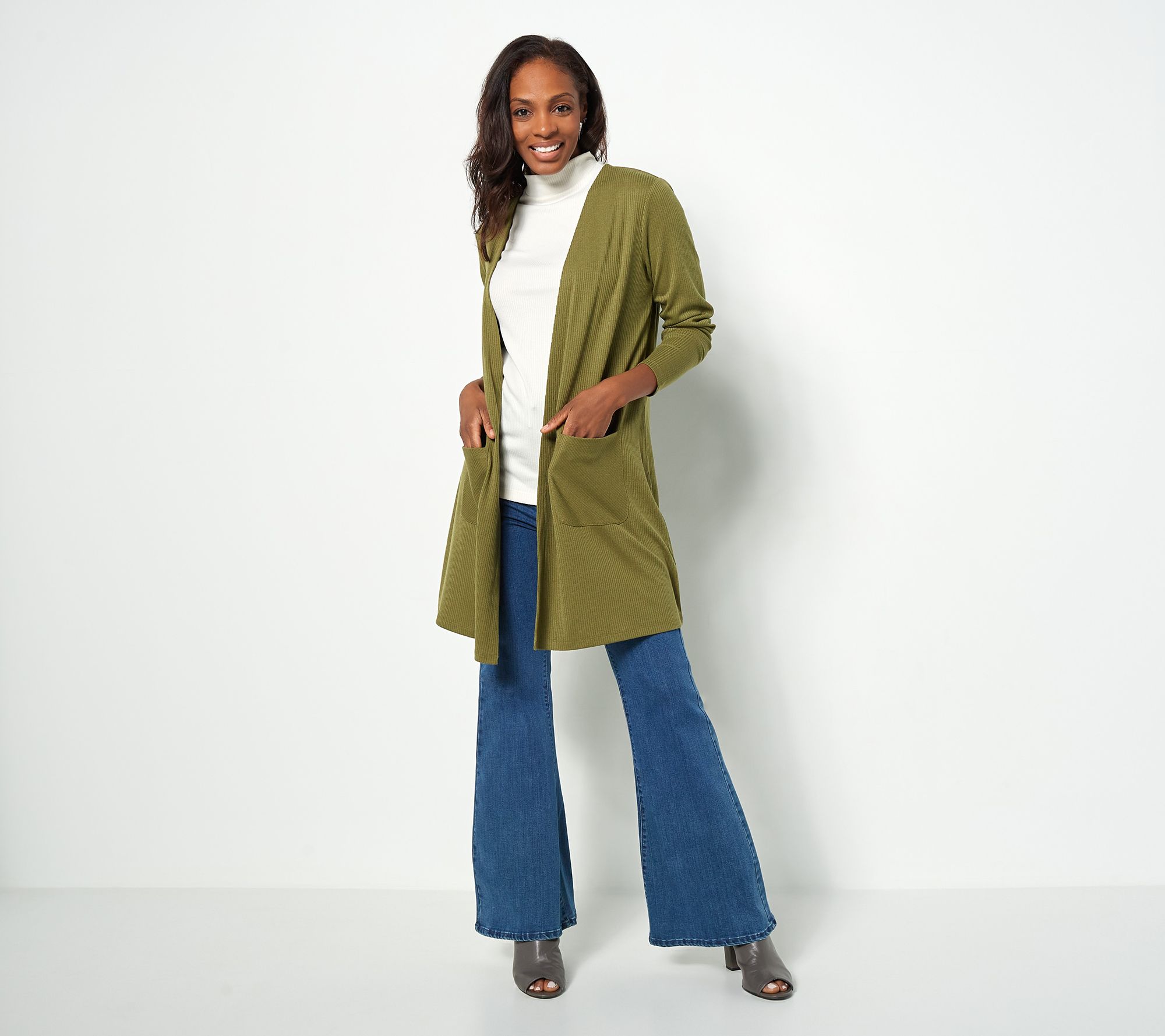 Hooded Open Duster Cardigan With Pockets – chaser