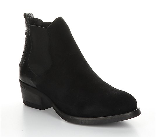 Bos & Co Nubuck Rubber Heel Ankle Boots - Emery